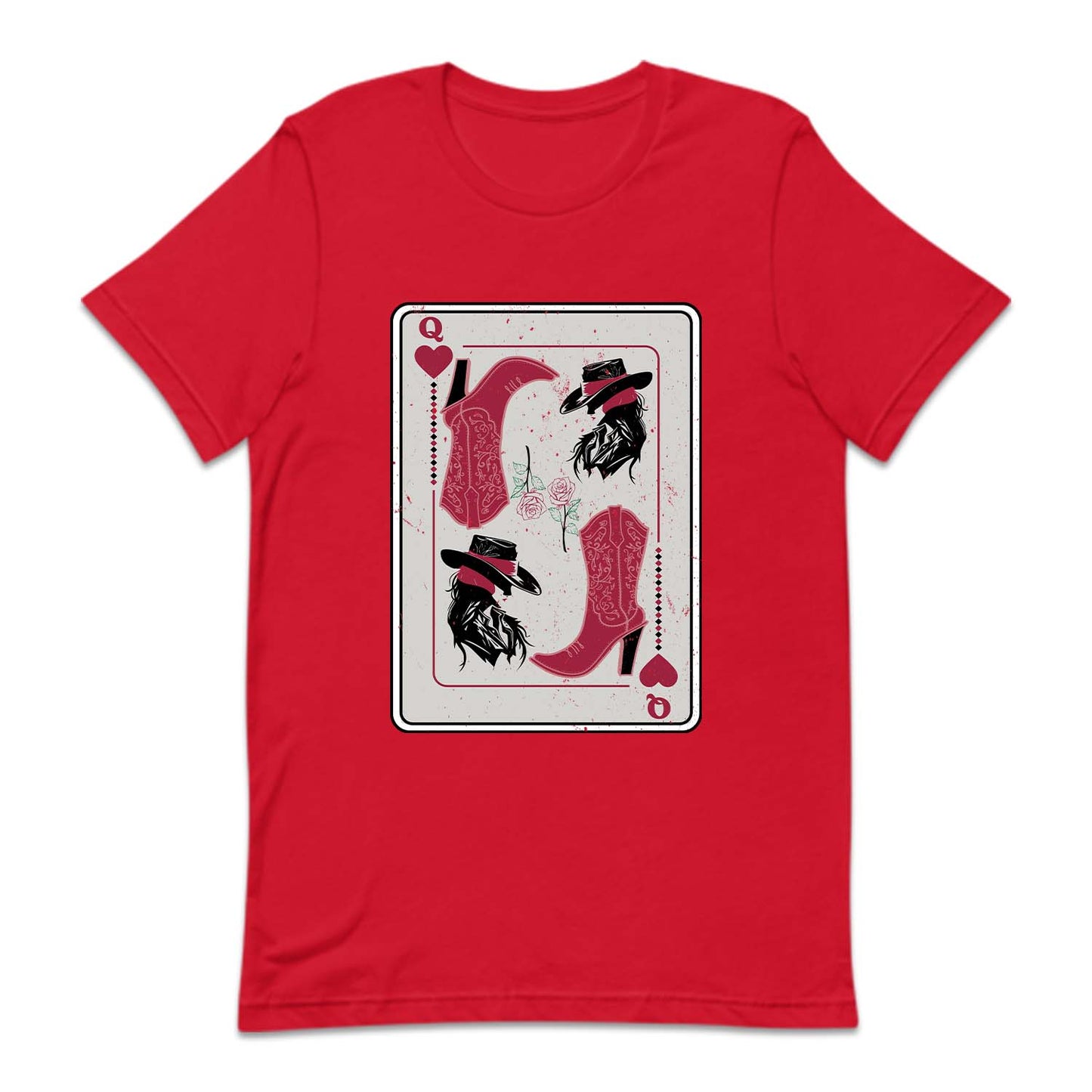 Western Cowgirl Queen of Hearts Poker Card | PRODUCT CODE: CWGQUNEHR