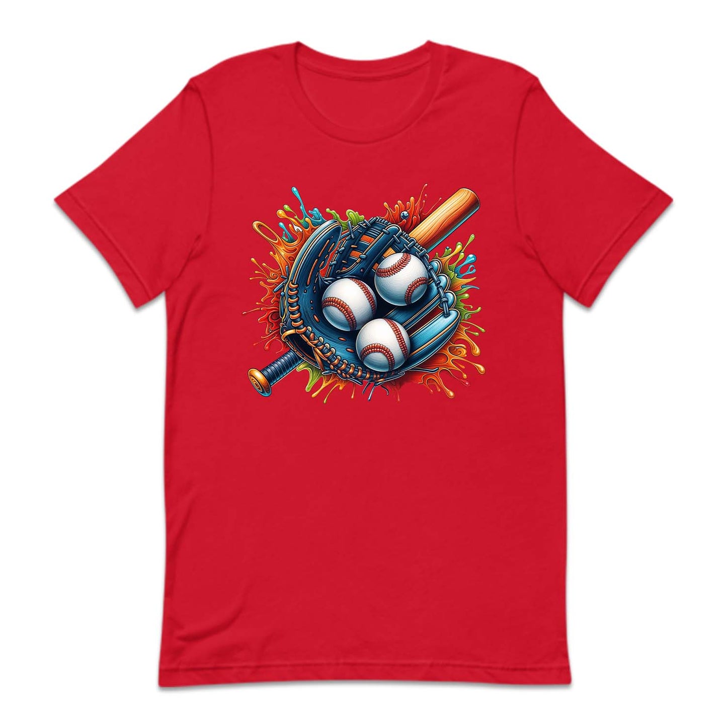 Colorful Baseball Glove Splash Game Lover | PRODUCT CODE: CLOBSEBLGV