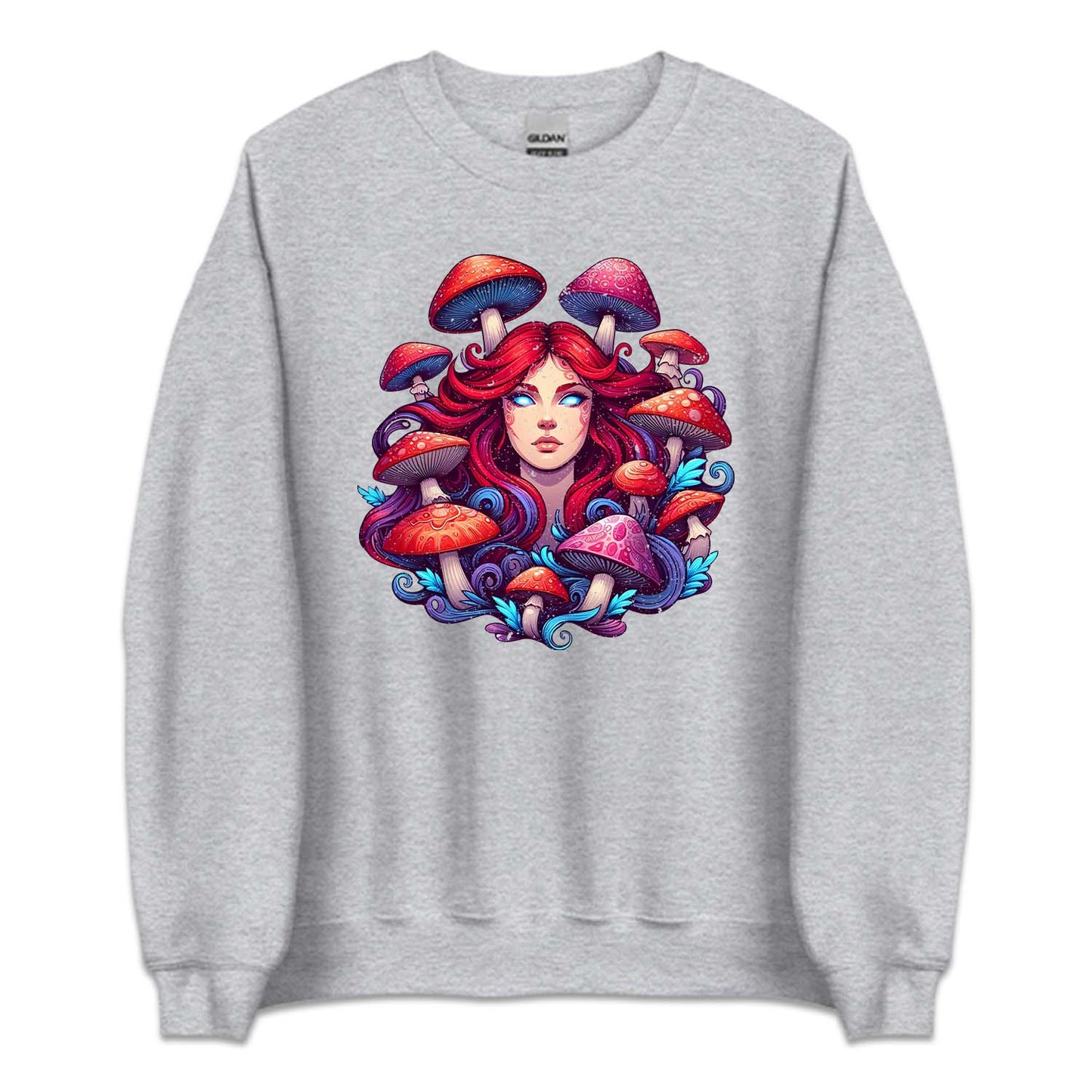 Psychedelic Mystical Woman Mushrooms Shroom Lover | PRODUCT CODE: PSYDLCMYWS