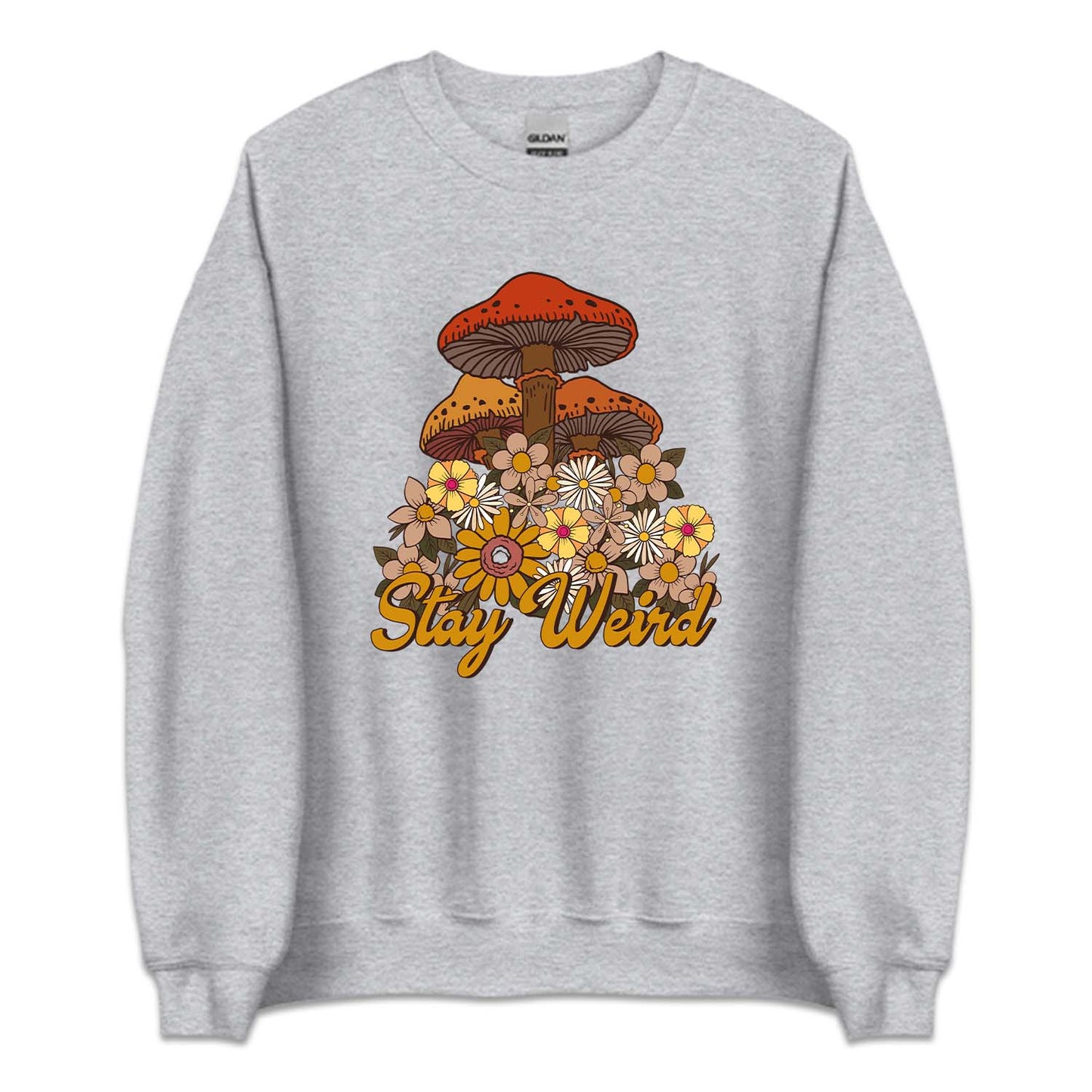Retro Stay Weird Psychedelic Mushrooms | PRODUCT CODE: STYWRDMSHR