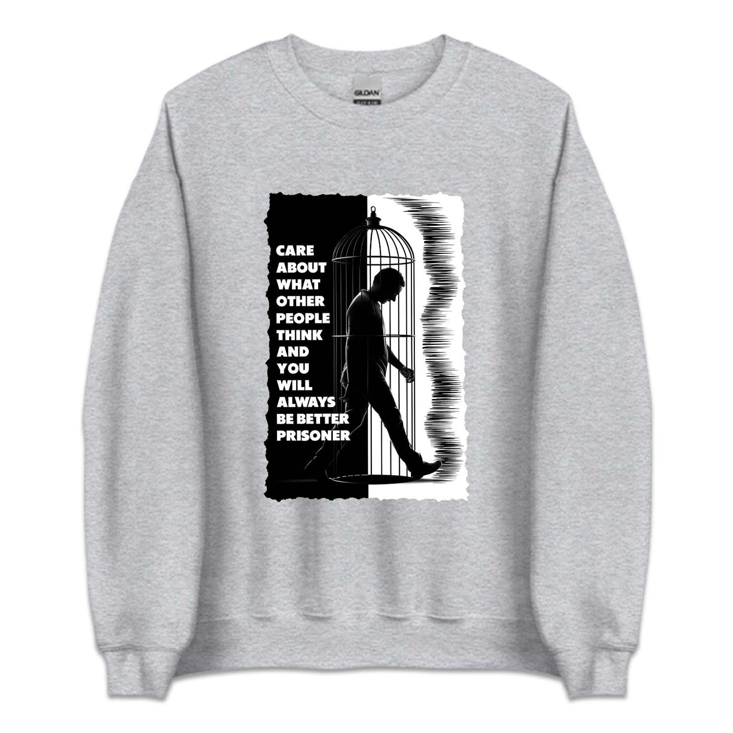 Man Walking in Birdcage Prisoner Philosophy | PRODUCT CODE: MNGIBRDC