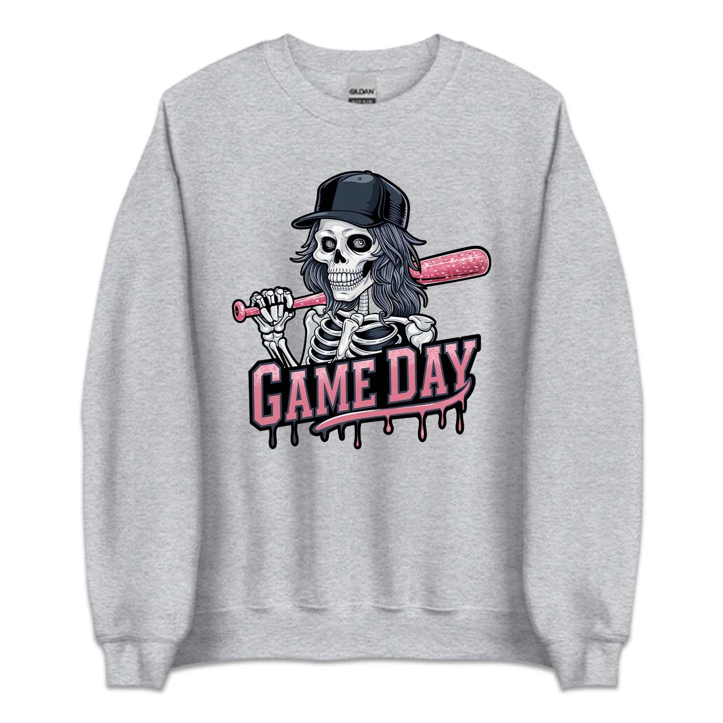 Horror Skeleton Softball Game Day Scary Sports Halloween | PRODUCT CODE: SFTBLHRSKL