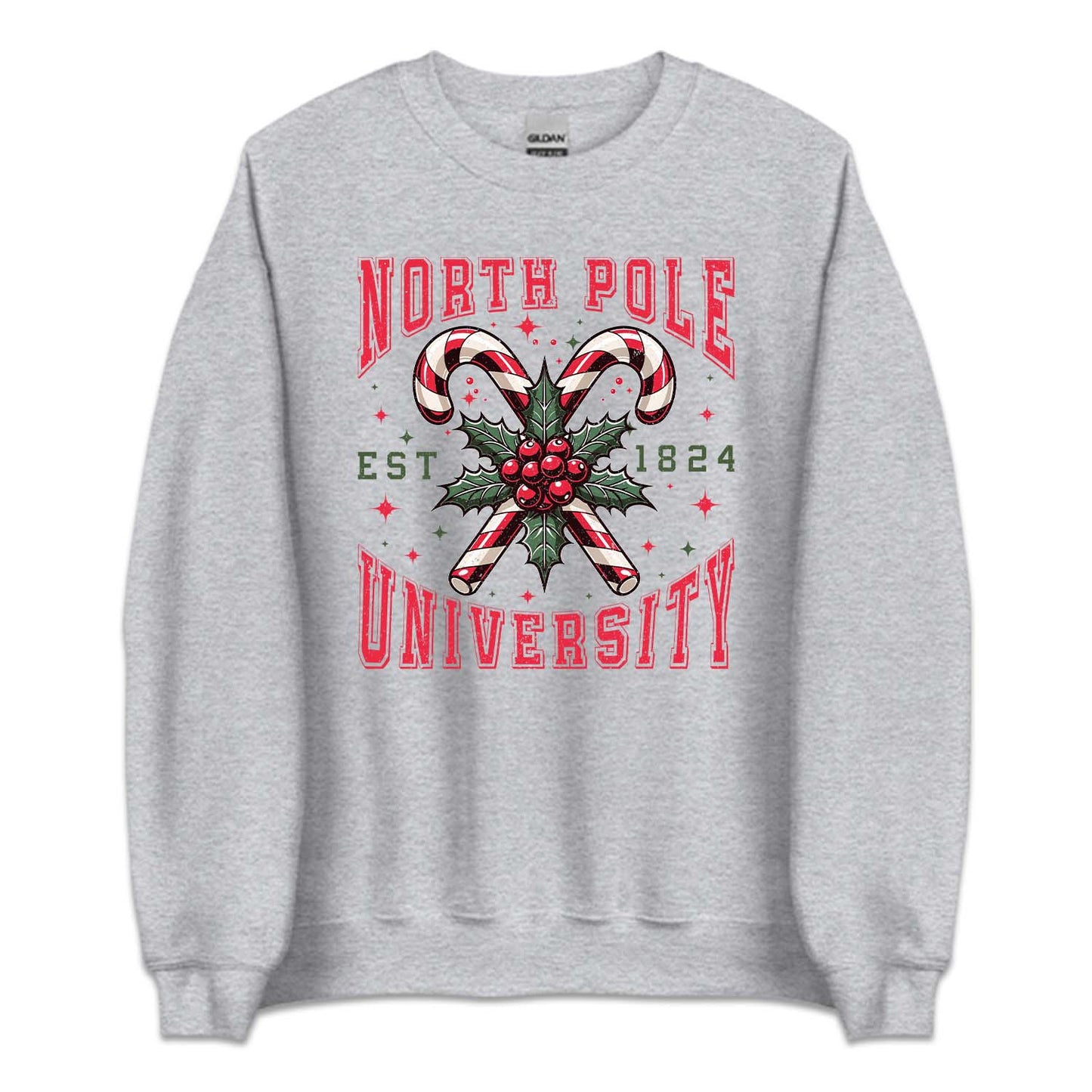 North Pole University Christmas Classic Candy Cane Xmas | PRODUCT CODE: NRTHLPENVYU