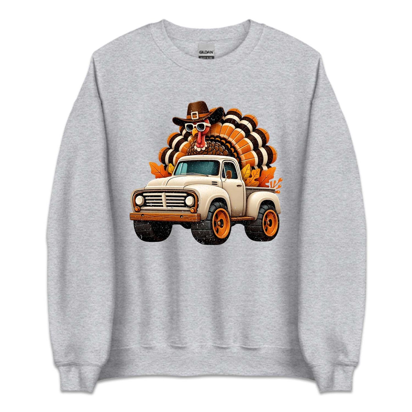 Turkey Riding Truck Thanksgiving Fall Truck Autumn Holiday | PRODUCT CODE: TRKDNGKUCF
