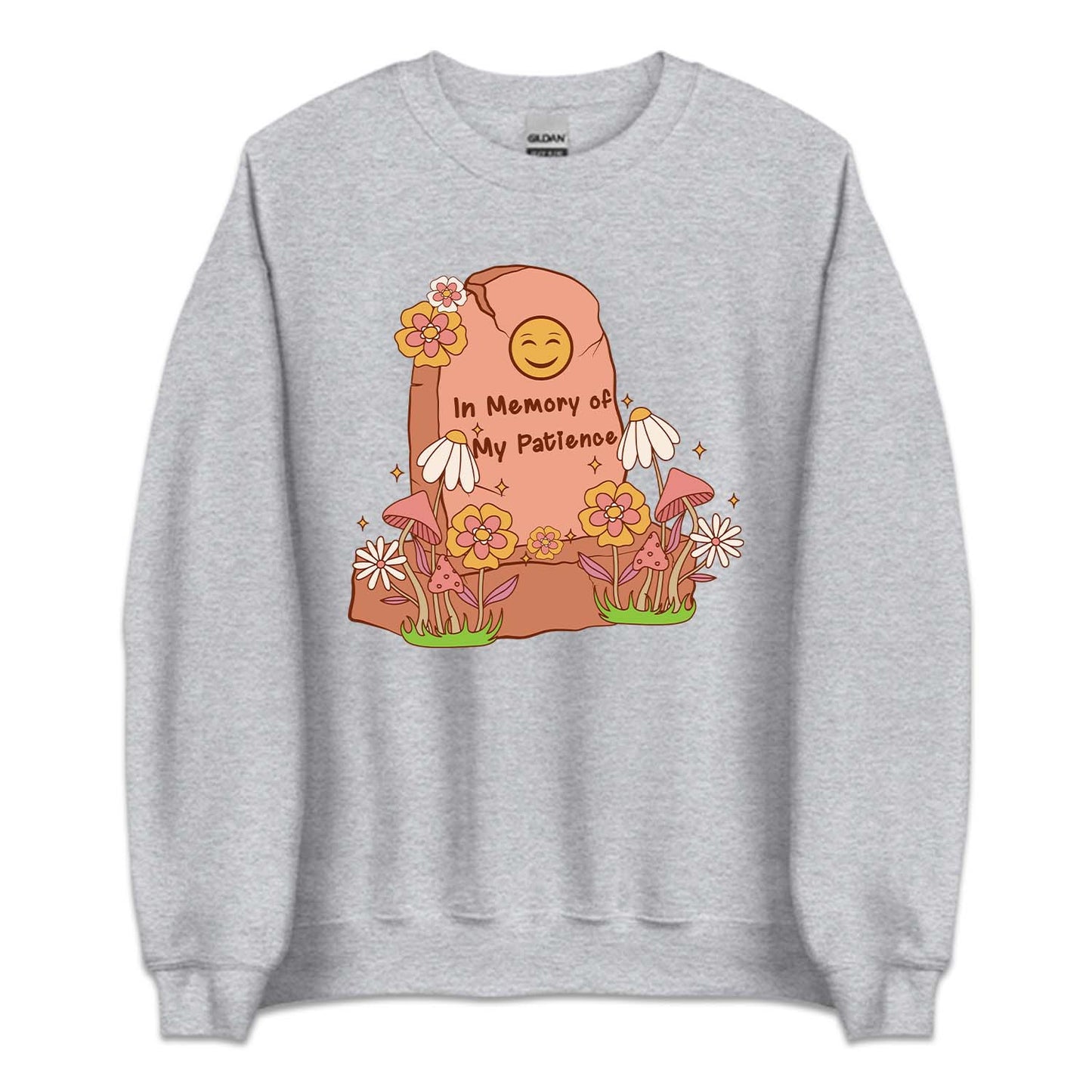 In Memory Of My Patience Floral Gravestone | PRODUCT CODE: MROYFPTNC