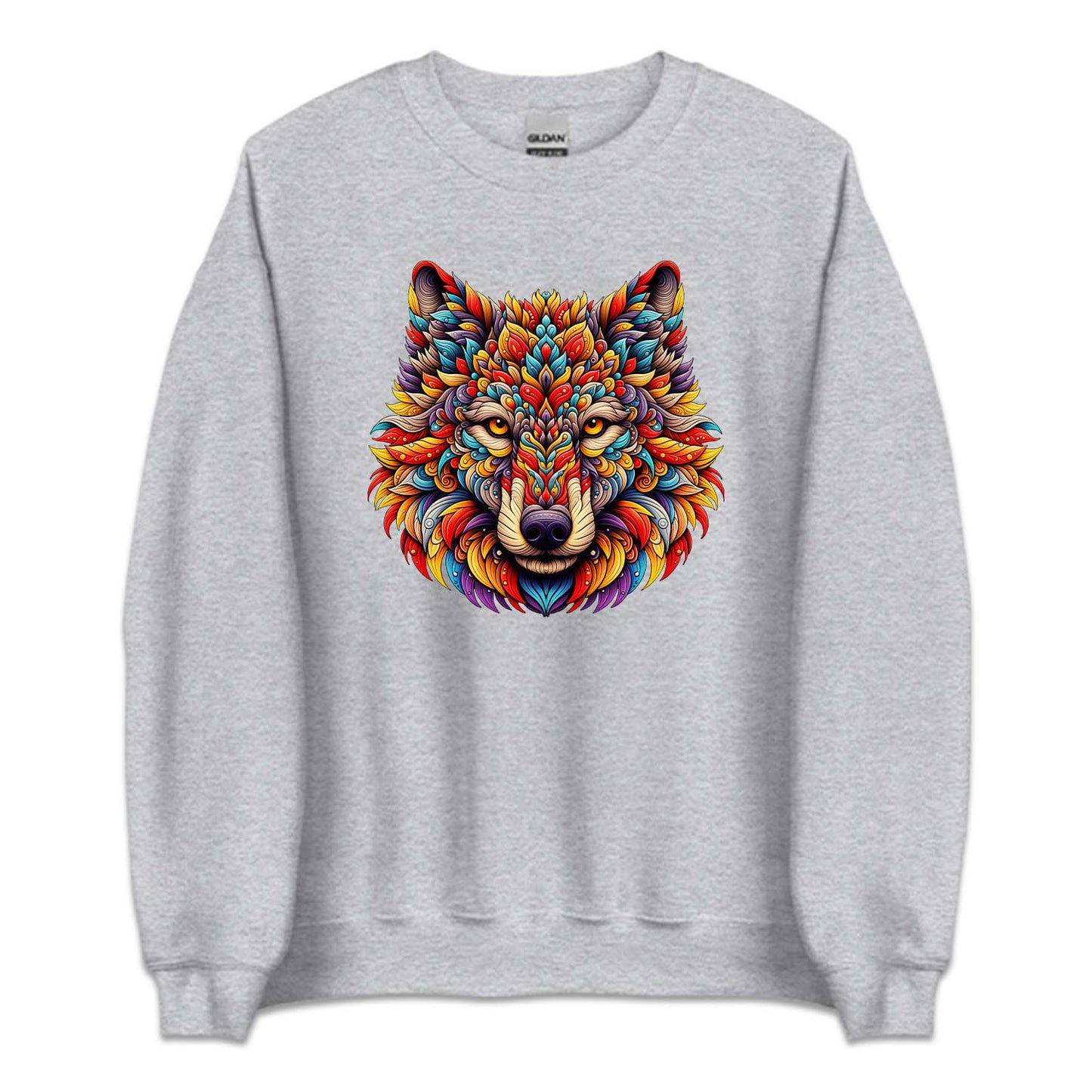Psychedelic Colorful Wolf Wild Animal | PRODUCT CODE: PSYDLCWLF