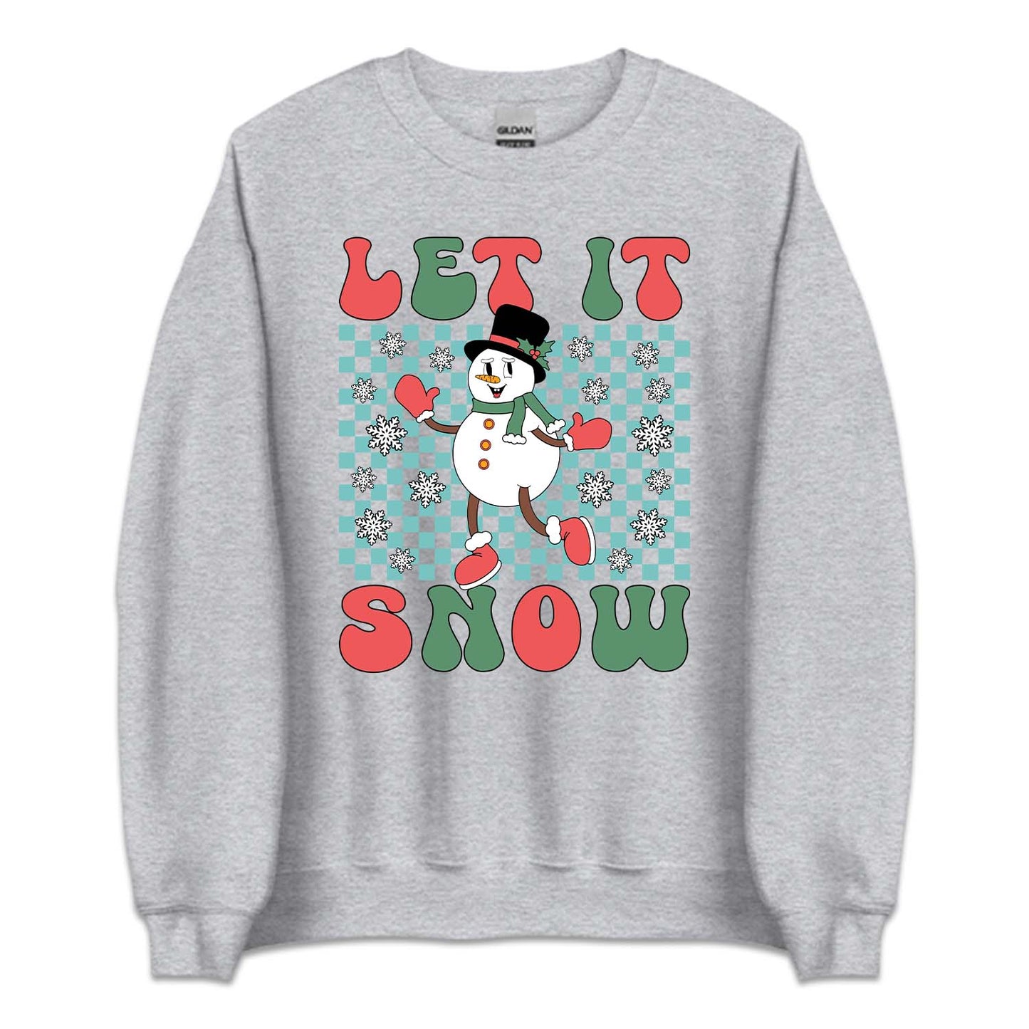 Let It Snow Christmas Snowman Winter Holiday Cozy Xmas | PRODUCT CODE: LTSNWCHRMAW