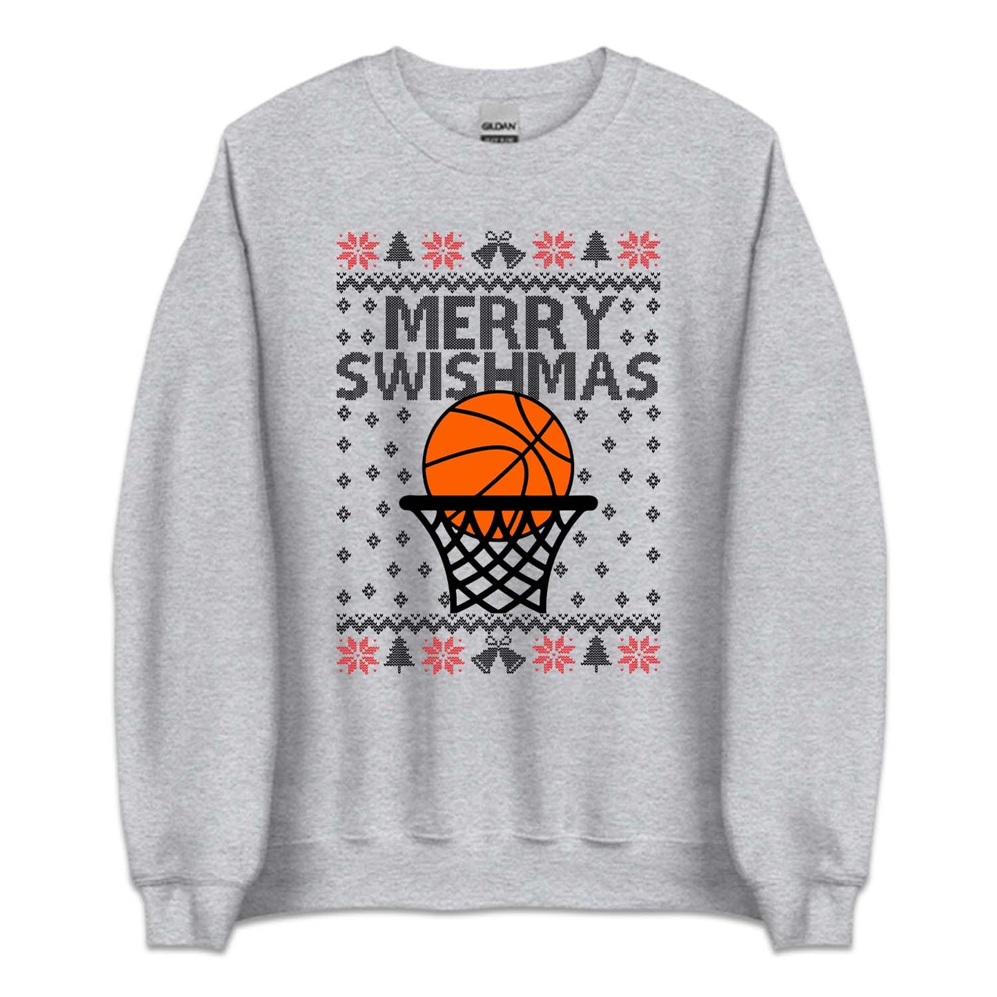 Merry Swishmas Basketball Christmas Sports Xmas Game Day | PRODUCT CODE: MRYSHWMABLK