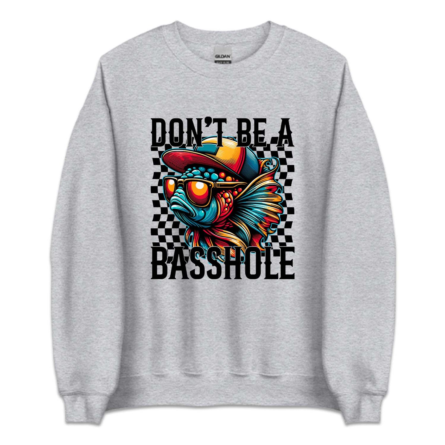 Don't Be a Basshole Sarcastic Humor Fish | PRODUCT CODE: DNTBASHLO
