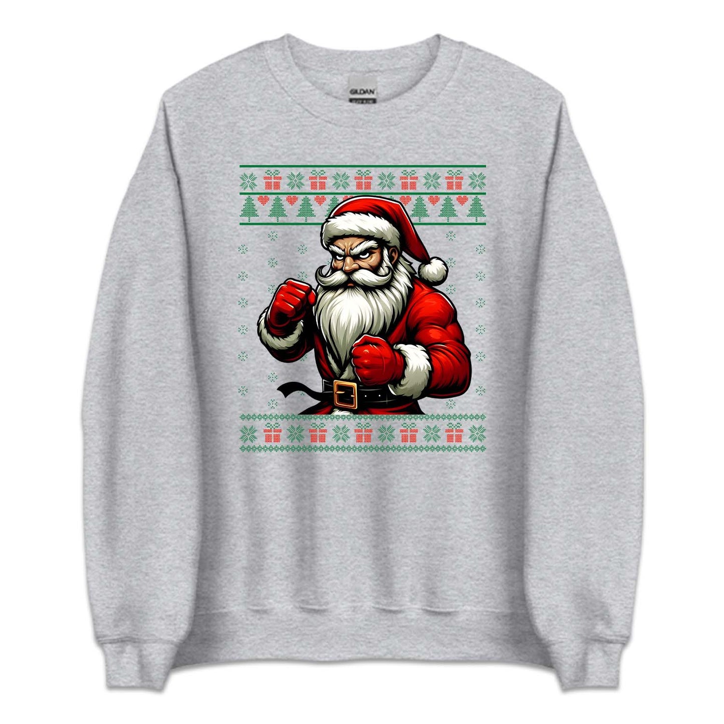 Santa Claus Martial Arts Xmas Taekwondo Karate Christmas Fighter | PRODUCT CODE: SNTMRAYKWN