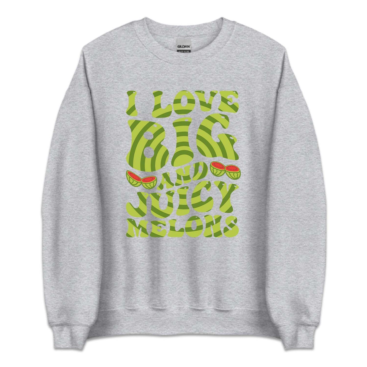 I Love Big And Juicy Melons Vegetarian Humor | PRODUCT CODE: LVBGANJUCY