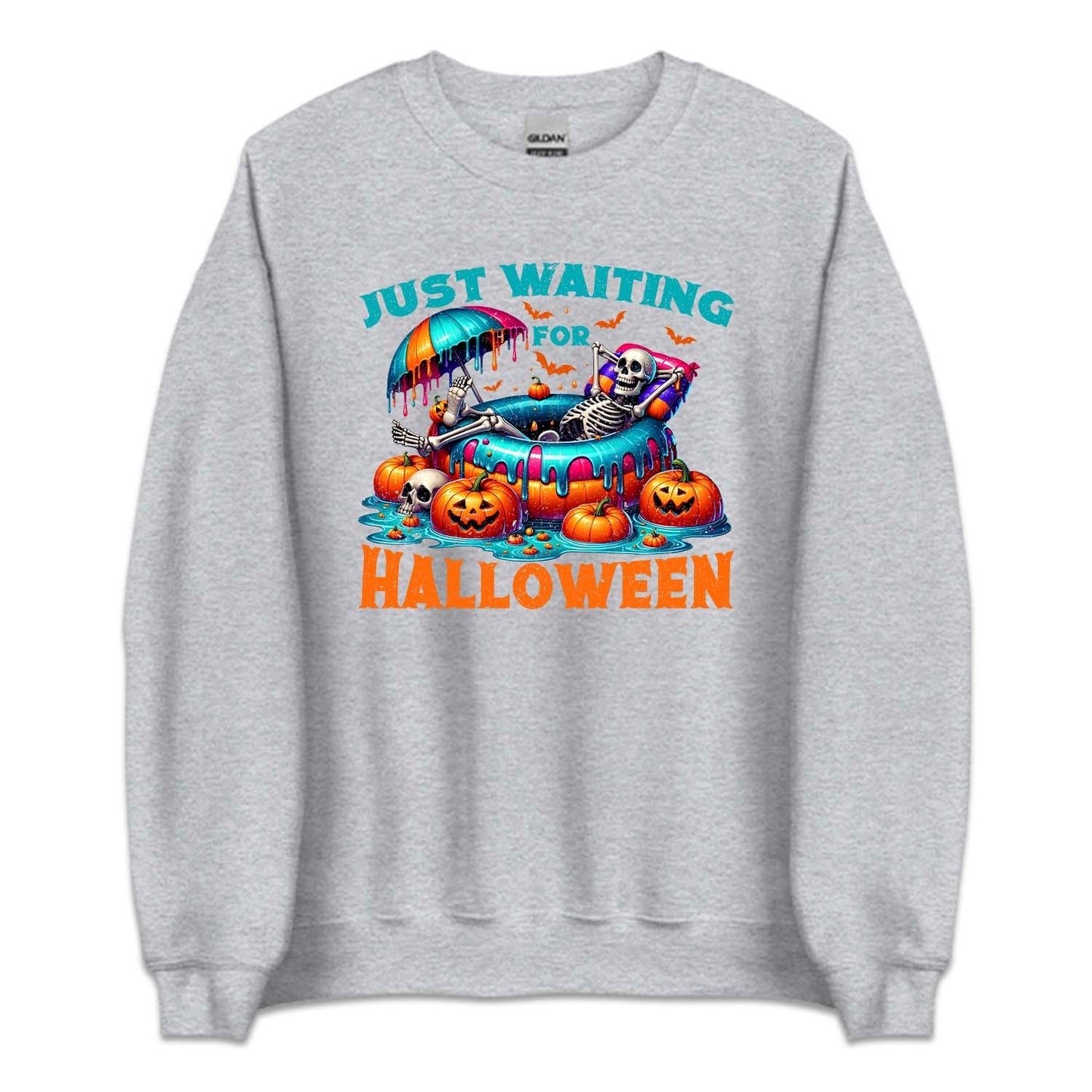 Just Waiting for Halloween Skeleton Pool Party | PRODUCT CODE: JUTWFRHLWM