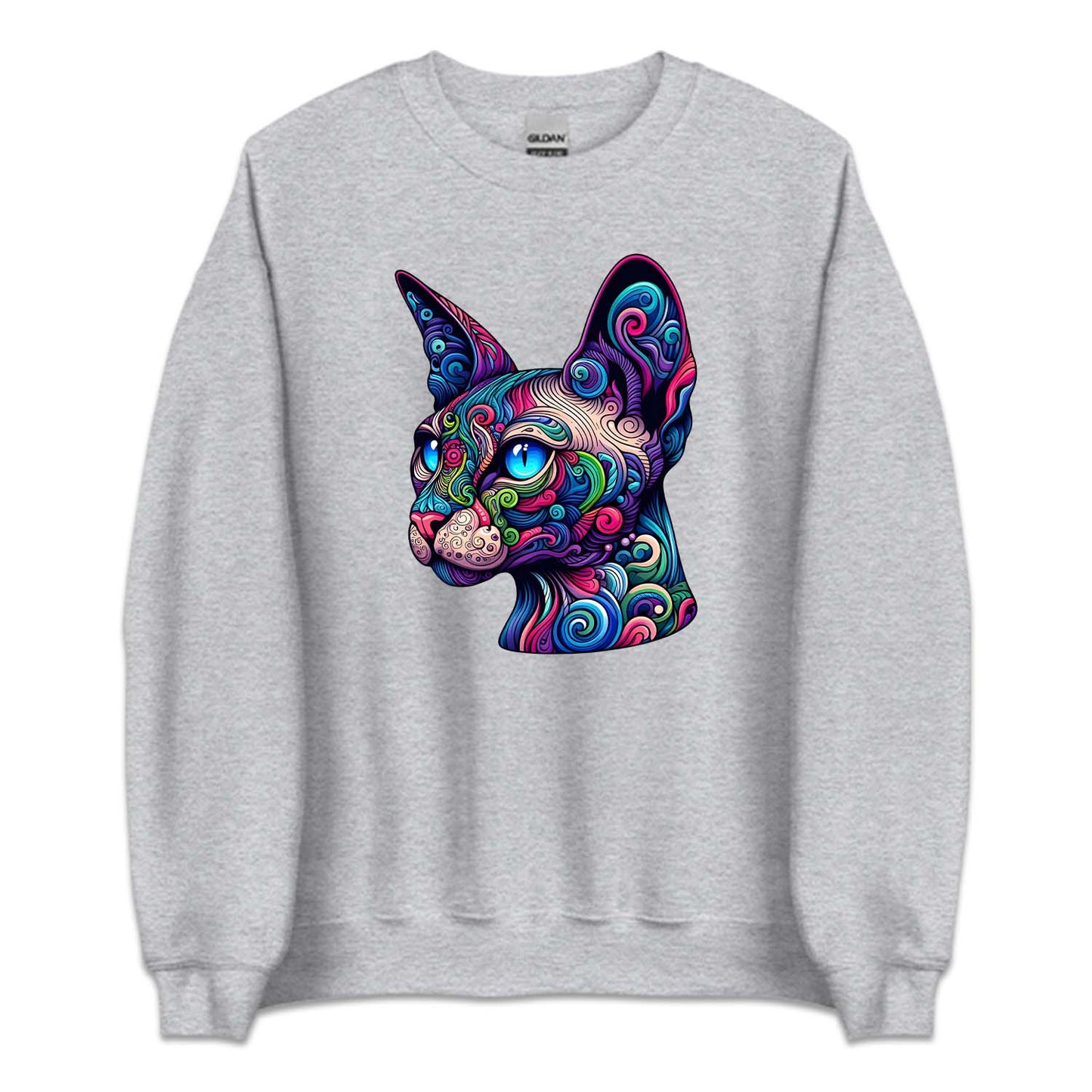 Psychedelic Colorful Sphynx Cat | PRODUCT CODE: SPXHCTPSY