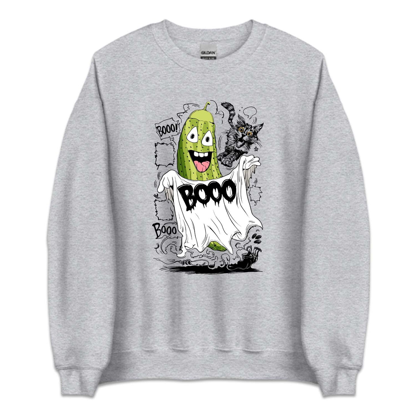 Halloween Pickle Ghost Spooky Black Cat  | PRODUCT CODE: HLWPCKGHS