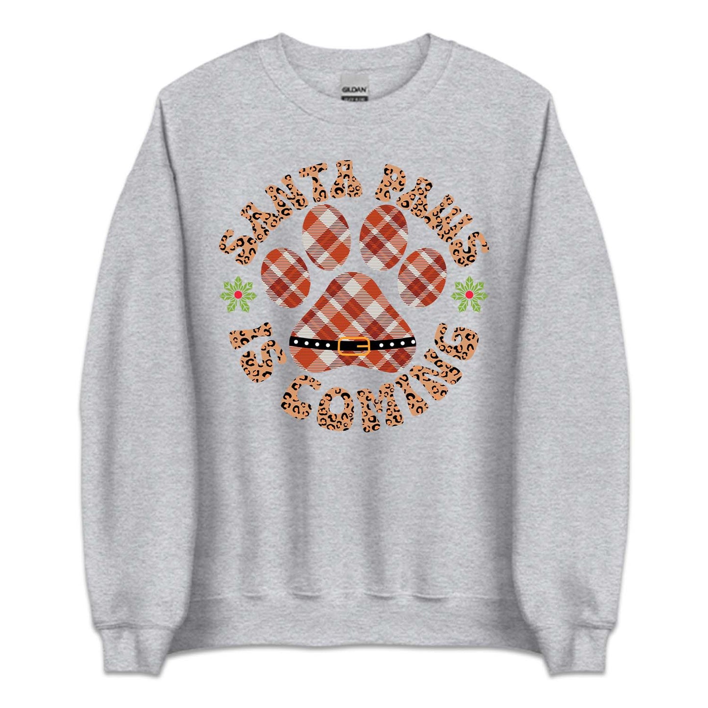 Santa Paws Is Coming Christmas Pet Holiday Xmas | PRODUCT CODE: SNTPWACMNG
