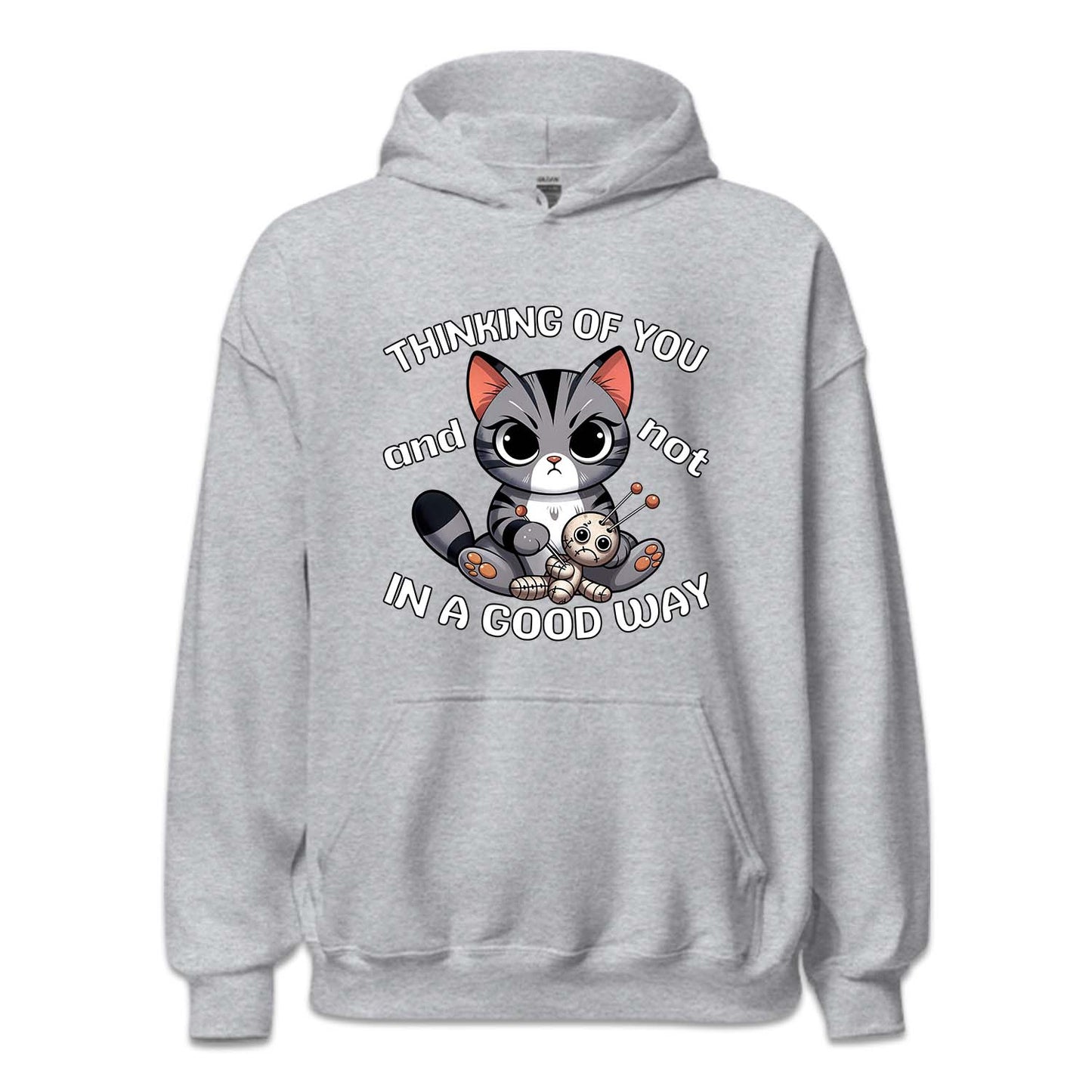 Humorous Cat with Toy Thinking of You and Not in a Good Way | PRODUCT CODE: HMRCTWYOHK