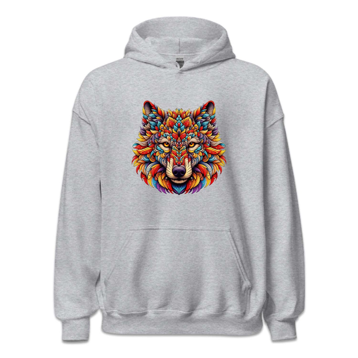 Psychedelic Colorful Wolf Wild Animal | PRODUCT CODE: PSYDLCWLF