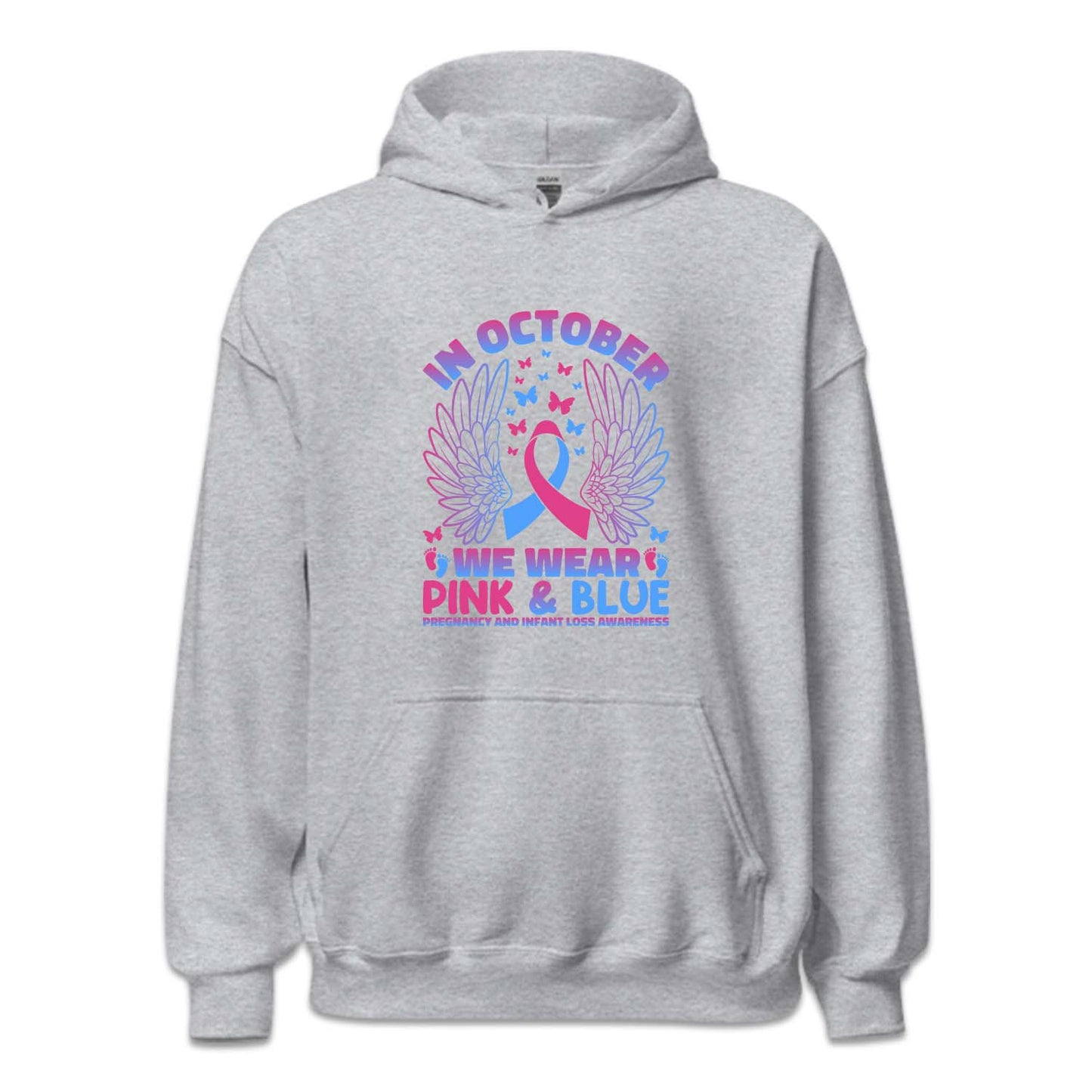 In October We Wear Pink and Blue Pregnancy and Infant Loss Awareness | PRODUCT CODE: MSCRGEAWRN