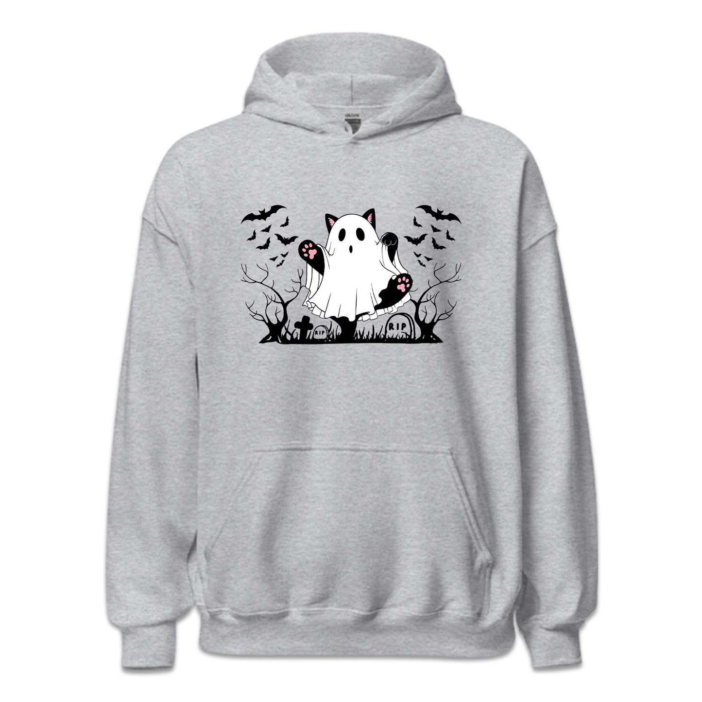 Halloween Ghost Cat & Creepy Bats | PRODUCT CODE: GSTCAHLWE