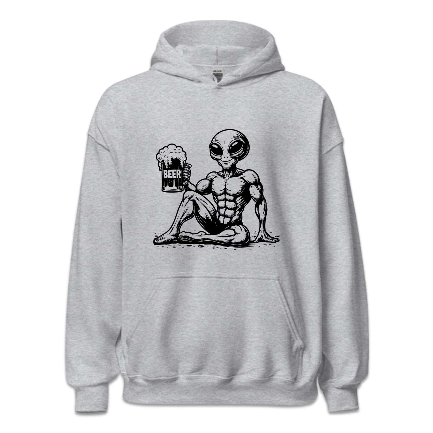 Alien Drinking Beer Sci-Fi | PRODUCT CODE: ALNIUFODRKB