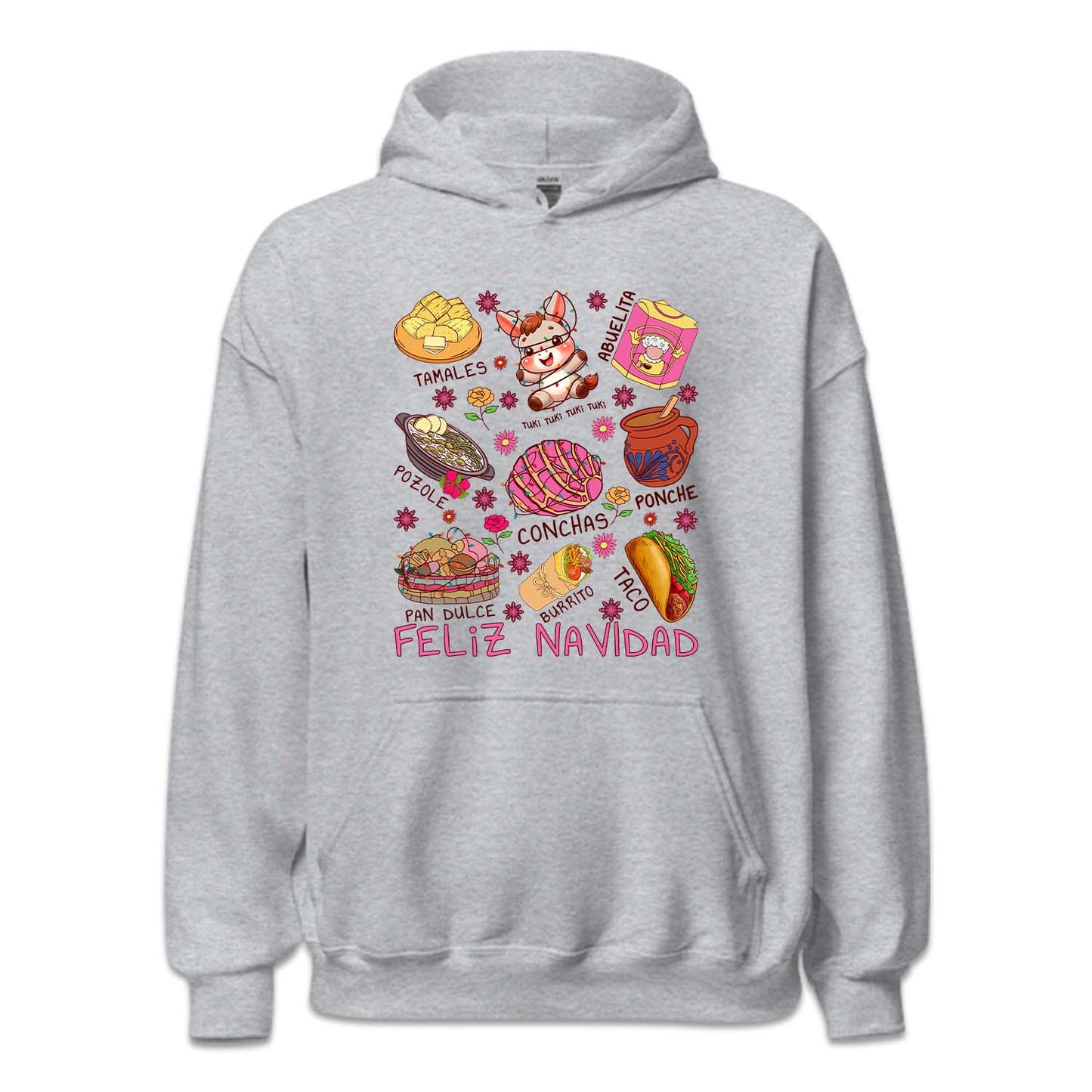 Feliz Navidad Mexican Food Christmas Tamales Burritos Pozole & Pan Dulce Latino Xmas | PRODUCT CODE: FLZNVDMXFOSC