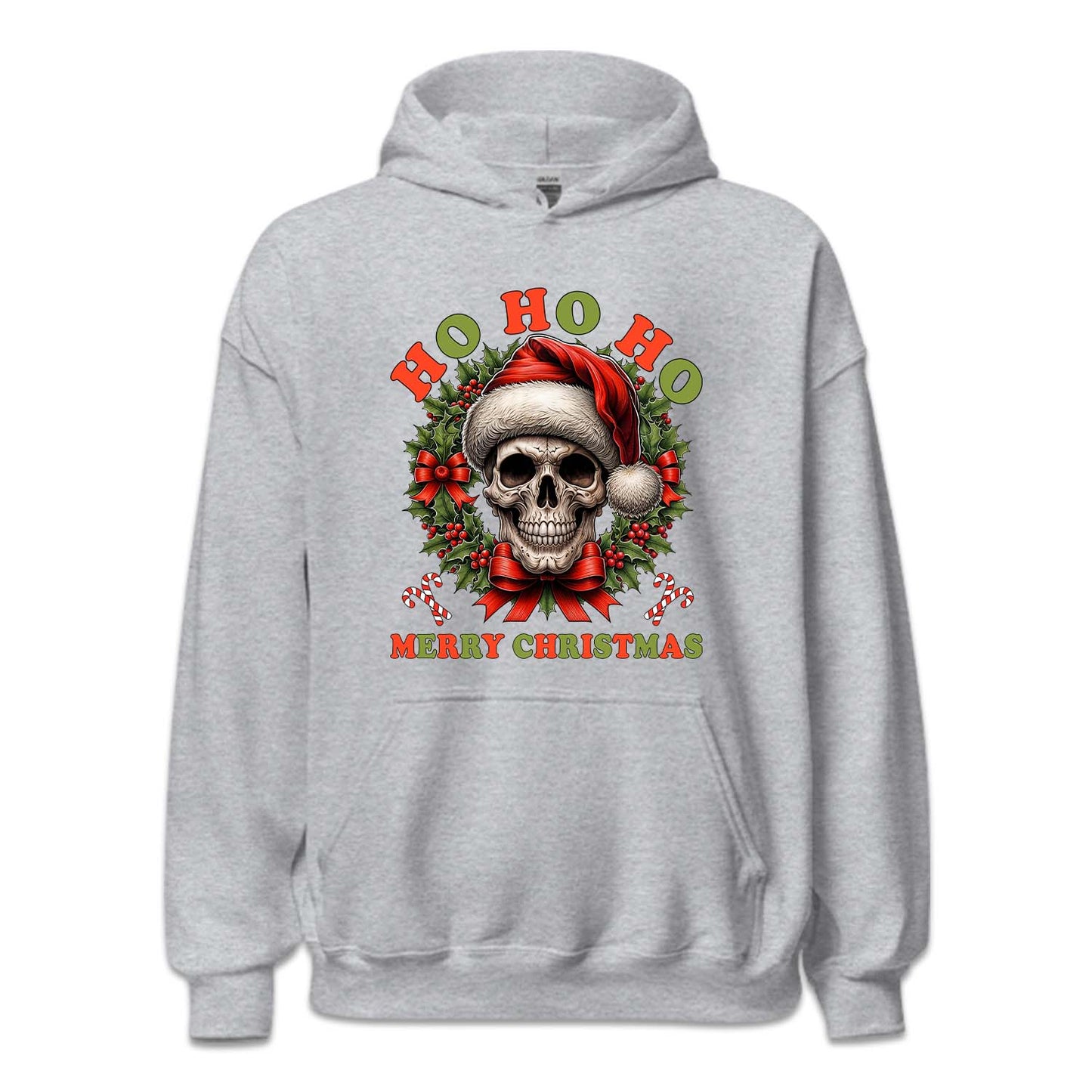 Ho Ho Ho Santa Skull Christmas Gothic Xmas Spooky Skull | PRODUCT CODE: HSTMNGOCKL