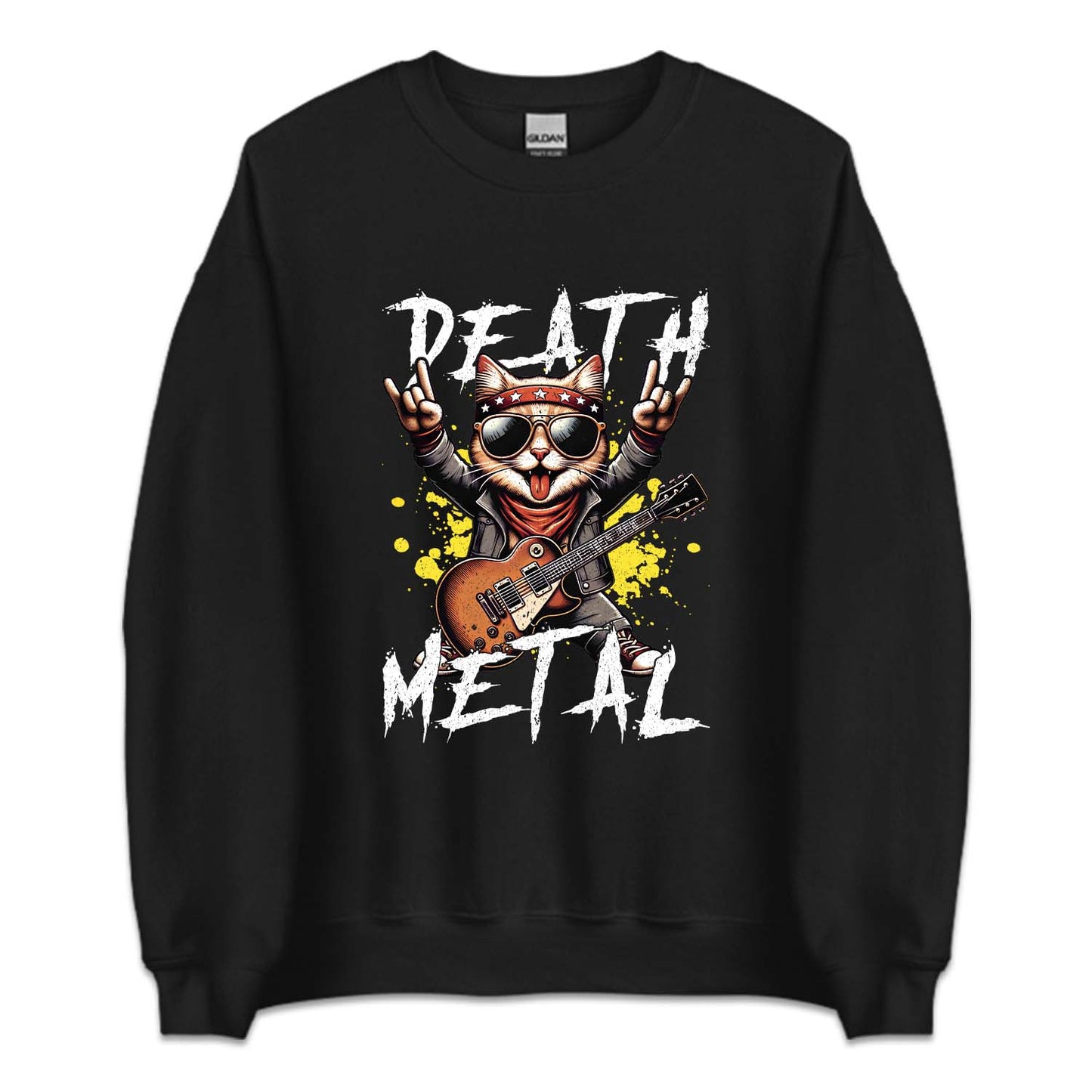 Death Metal Cat Guitar Metalhead Kitty | PRODUCT CODE: DTHMECGU