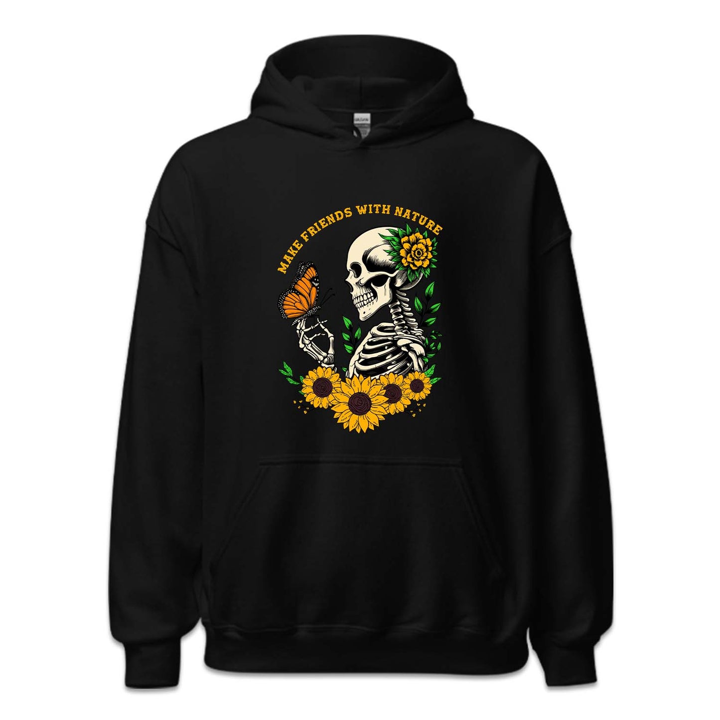 Floral Gothic Daisy Sunflower Skull | PRODUCT CODE: DSYSKFLWT