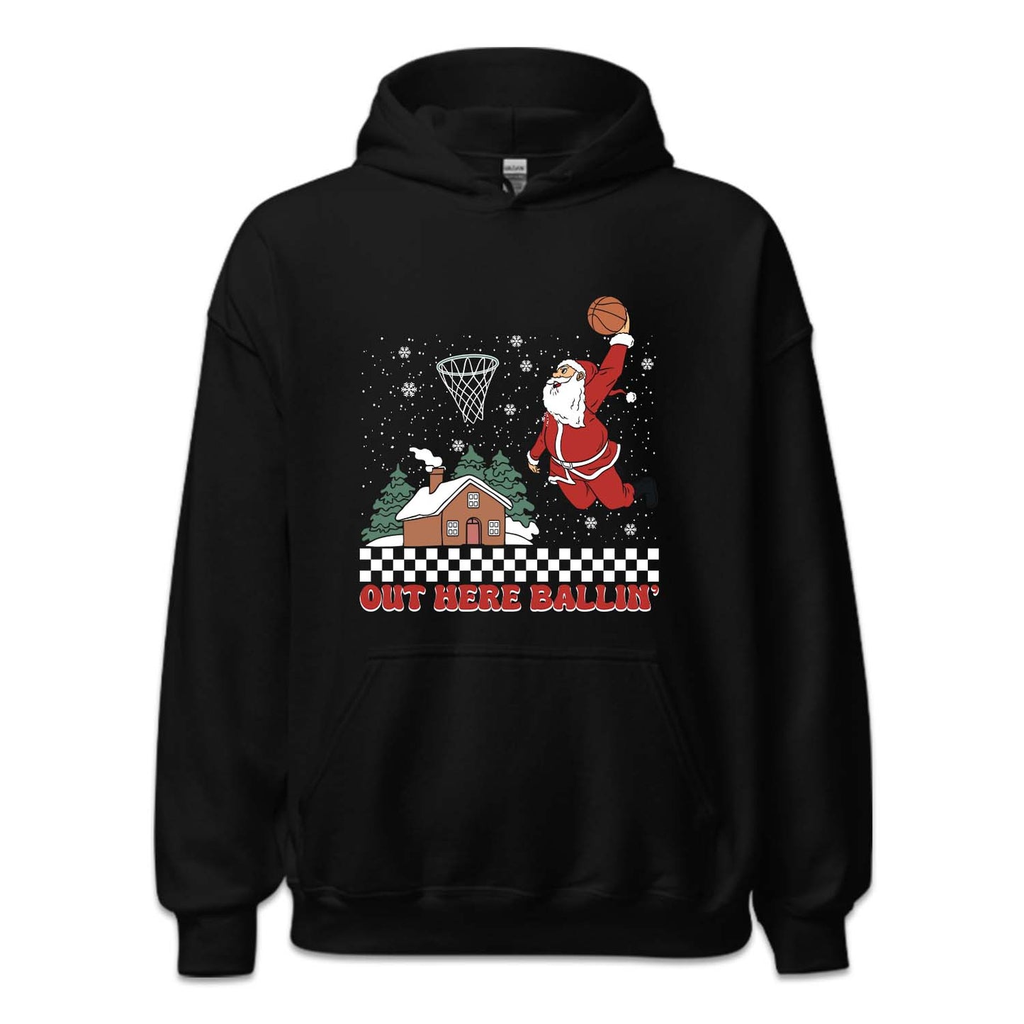 Christmas Basketball Slam Dunking Santa Claus Xmas Sports | PRODUCT CODE: SLMDKNGCRT