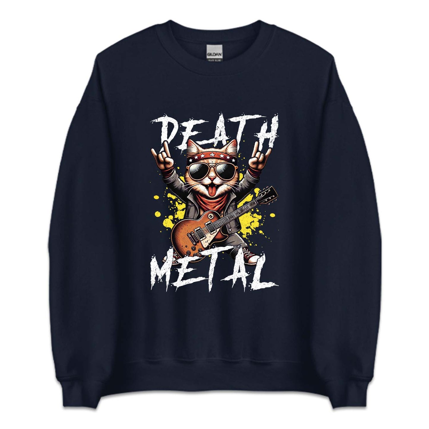Death Metal Cat Guitar Metalhead Kitty | PRODUCT CODE: DTHMECGU