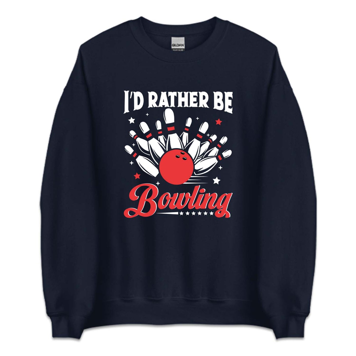 Vintage I'd Rather Be Bowling League  | PRODUCT CODE: BLWIDRATBG