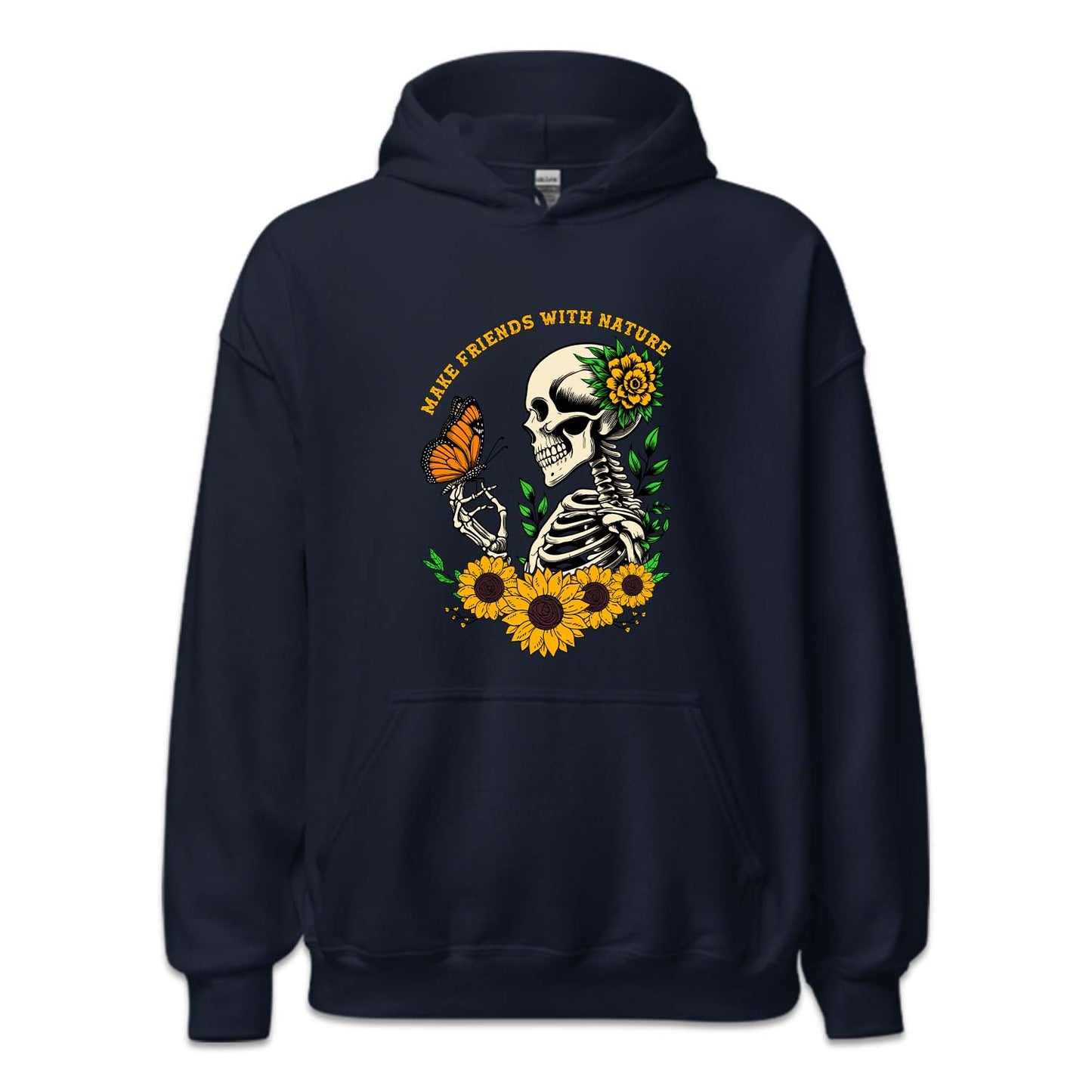 Floral Gothic Daisy Sunflower Skull | PRODUCT CODE: DSYSKFLWT