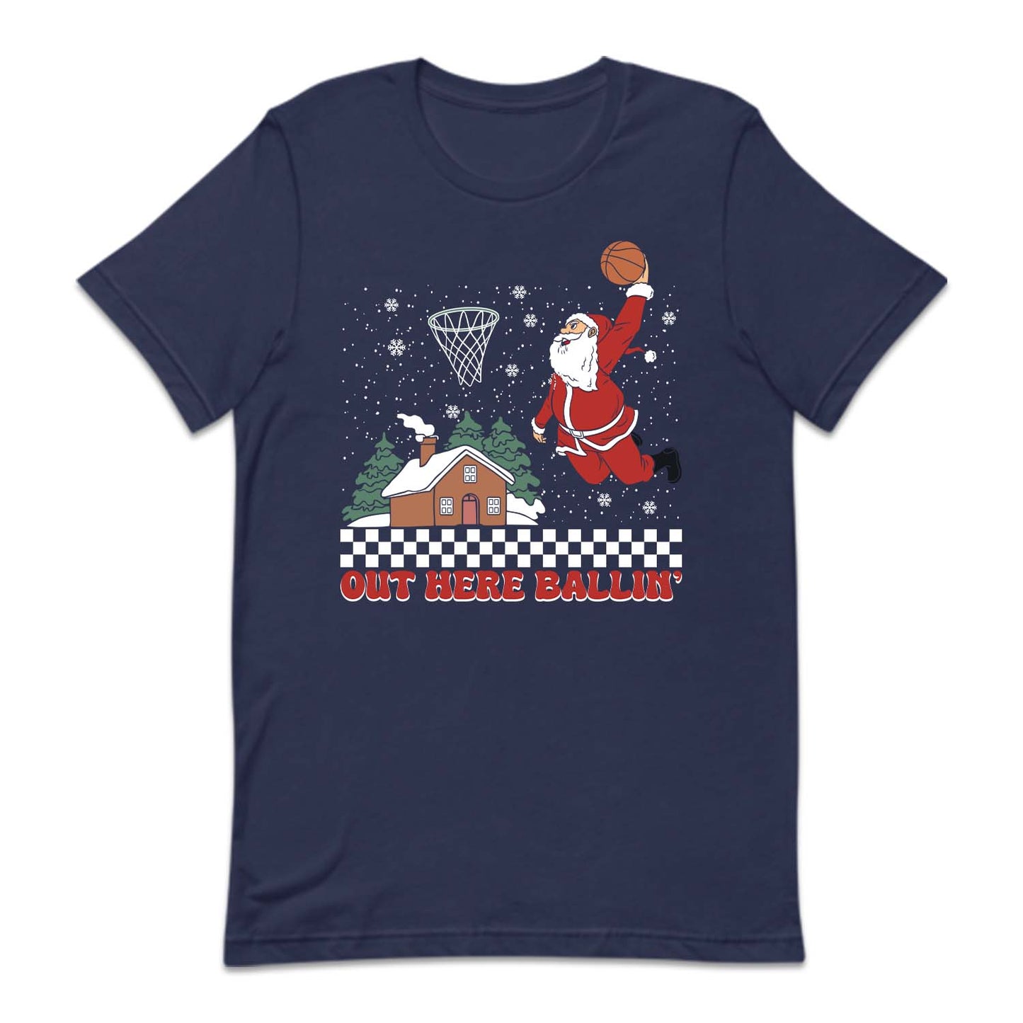 Christmas Basketball Slam Dunking Santa Claus Xmas Sports | PRODUCT CODE: SLMDKNGCRT