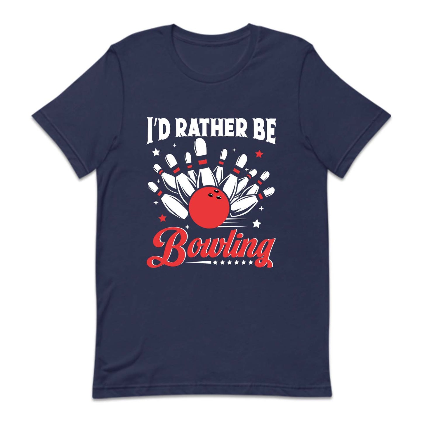 Vintage I'd Rather Be Bowling League  | PRODUCT CODE: BLWIDRATBG