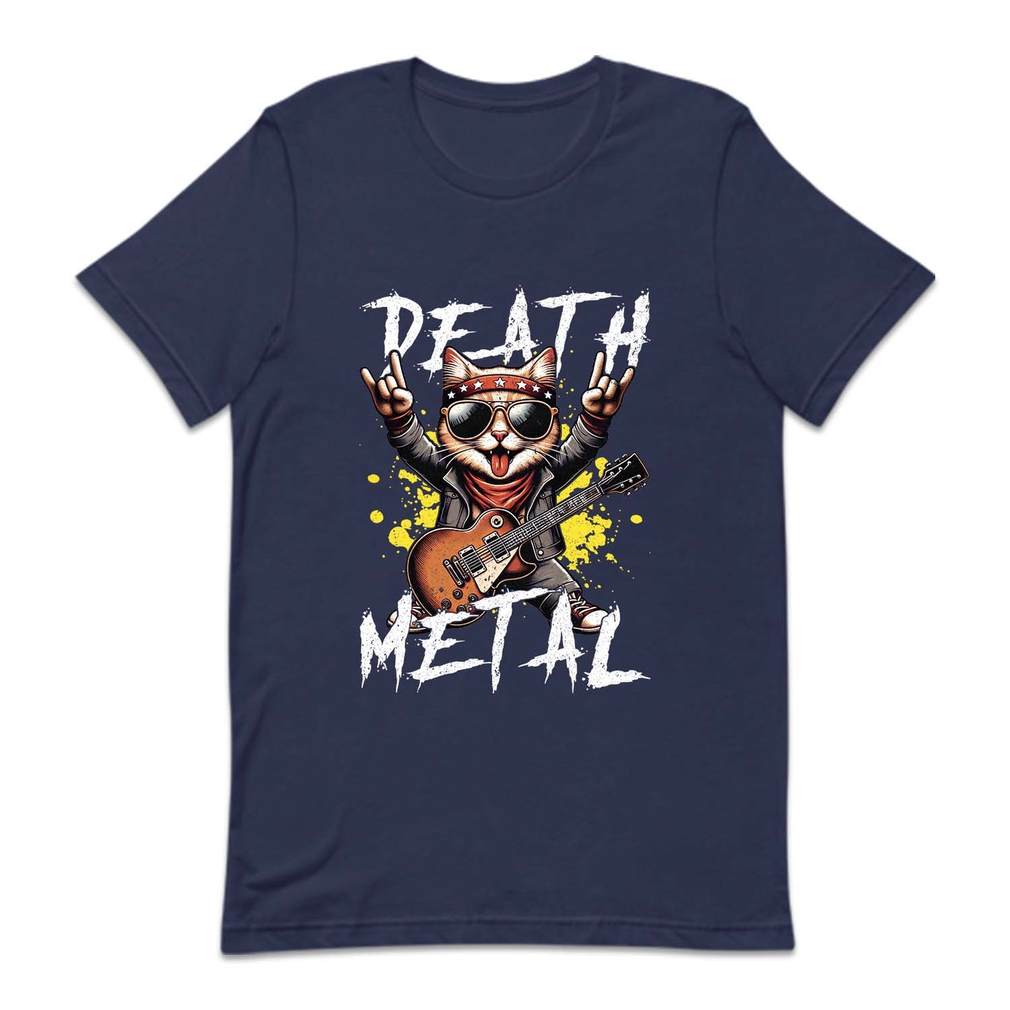 Death Metal Cat Guitar Metalhead Kitty | PRODUCT CODE: DTHMECGU