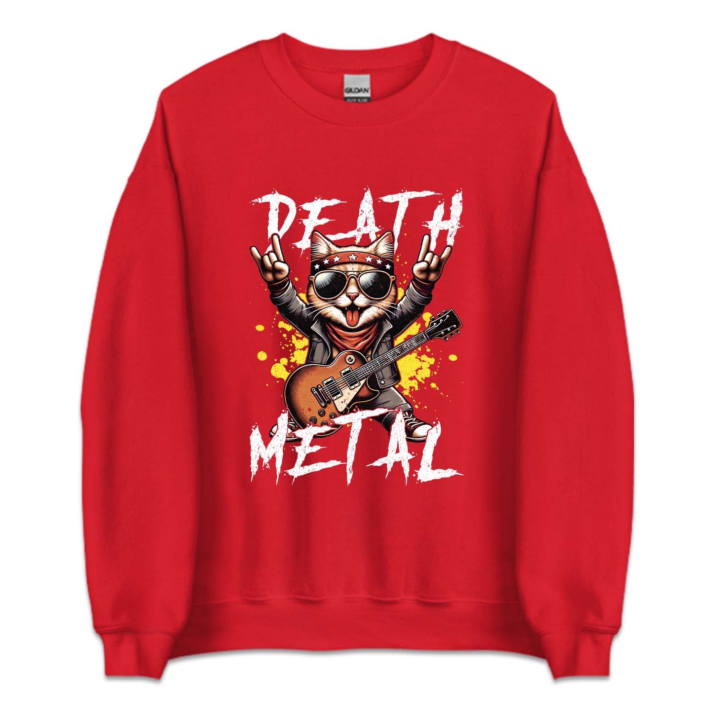 Death Metal Cat Guitar Metalhead Kitty | PRODUCT CODE: DTHMECGU