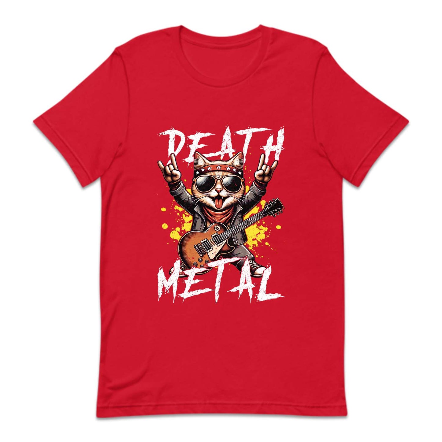 Death Metal Cat Guitar Metalhead Kitty | PRODUCT CODE: DTHMECGU