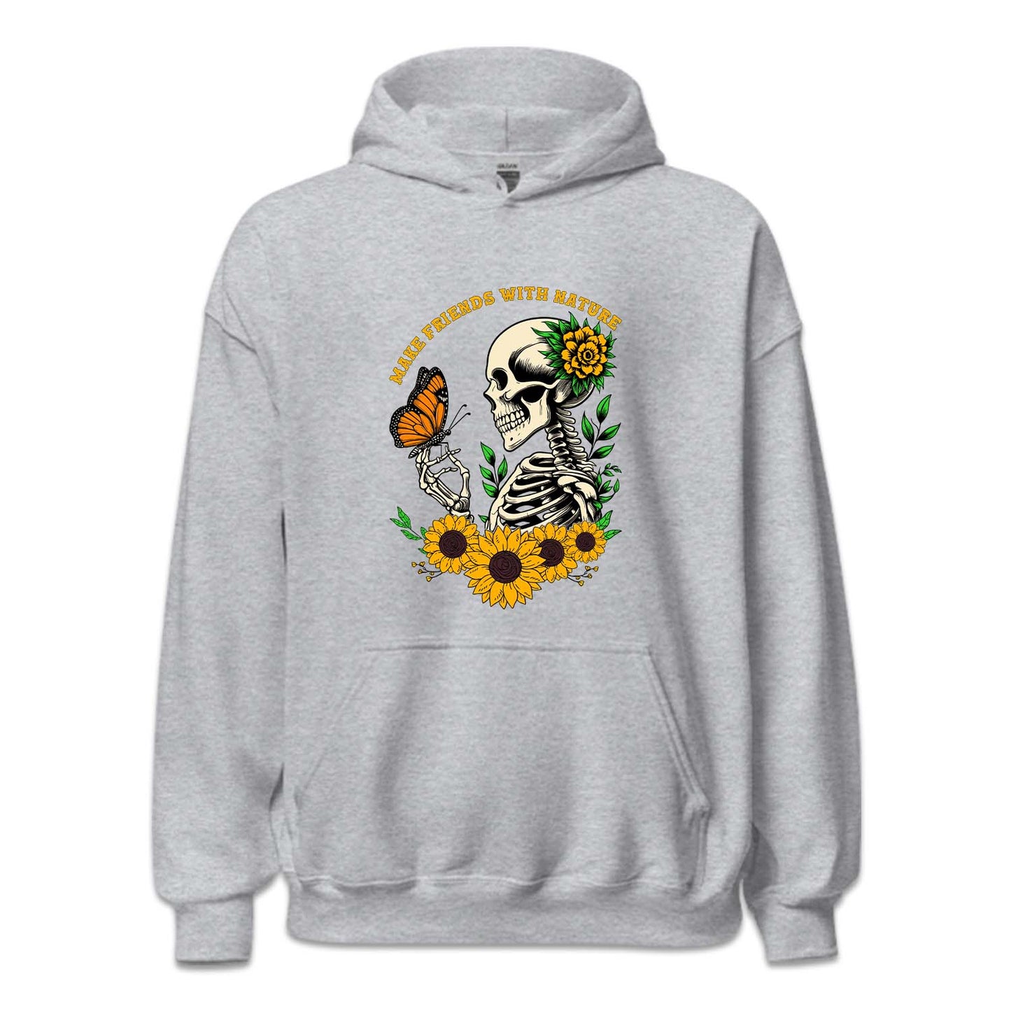 Floral Gothic Daisy Sunflower Skull | PRODUCT CODE: DSYSKFLWT