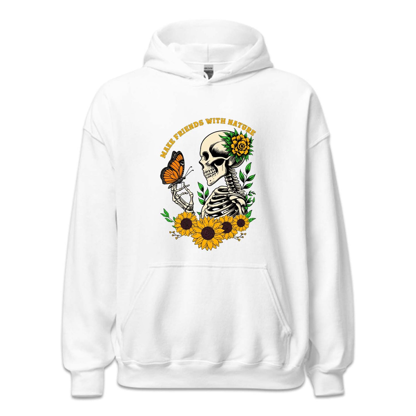 Floral Gothic Daisy Sunflower Skull | PRODUCT CODE: DSYSKFLWT
