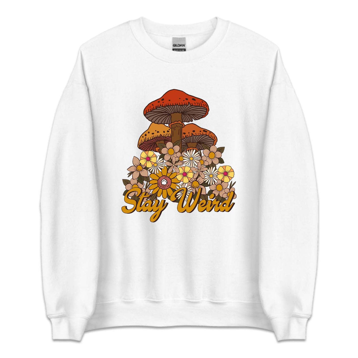 Retro Stay Weird Psychedelic Mushrooms | PRODUCT CODE: STYWRDMSHR