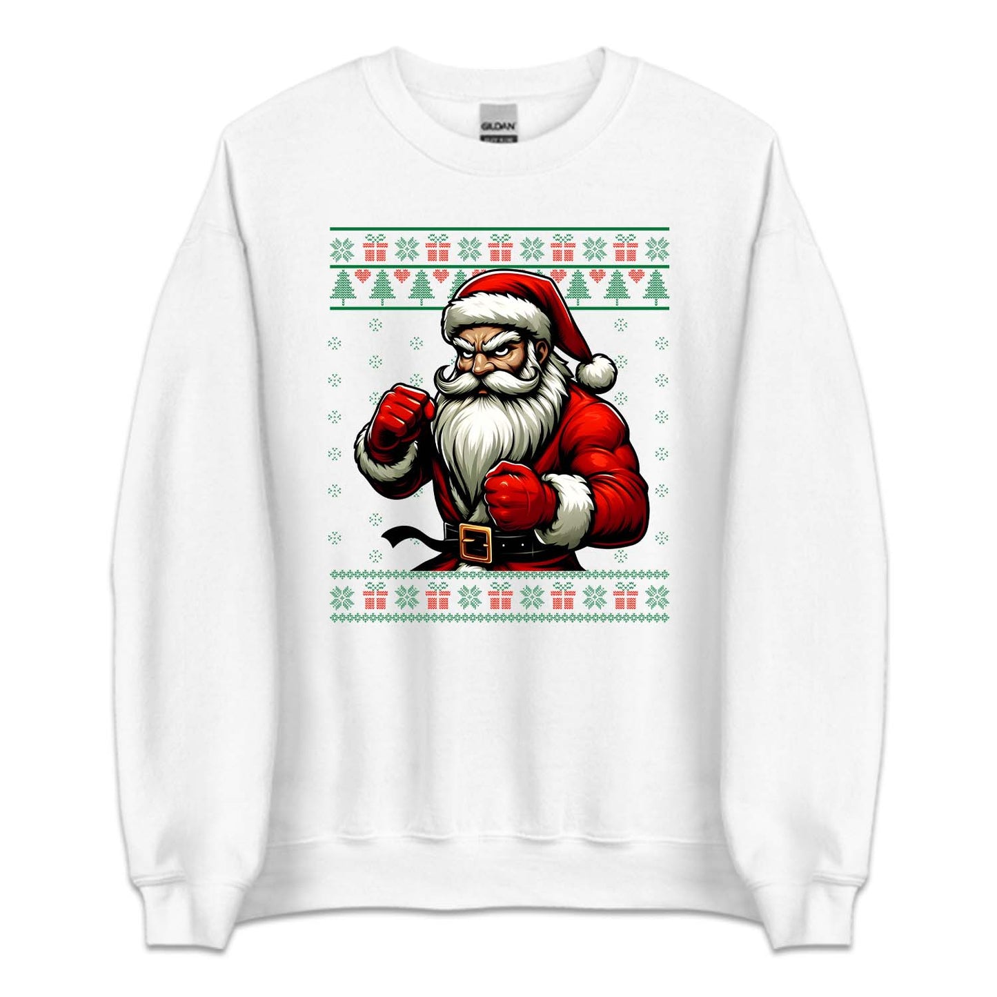 Santa Claus Martial Arts Xmas Taekwondo Karate Christmas Fighter | PRODUCT CODE: SNTMRAYKWN