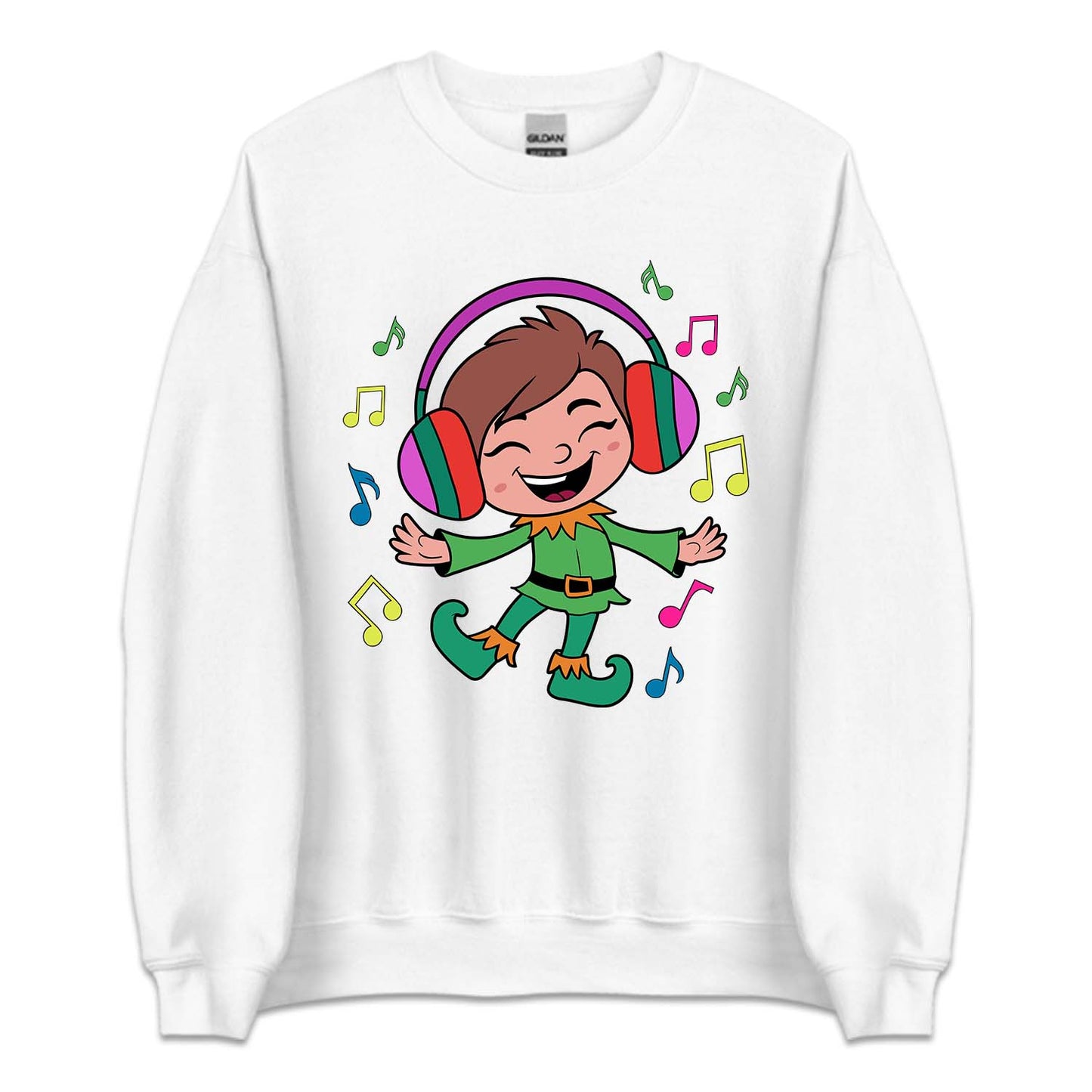 Christmas Xmas Cute Dancing Elf with Headphones | PRODUCT CODE: CHREDNGELF