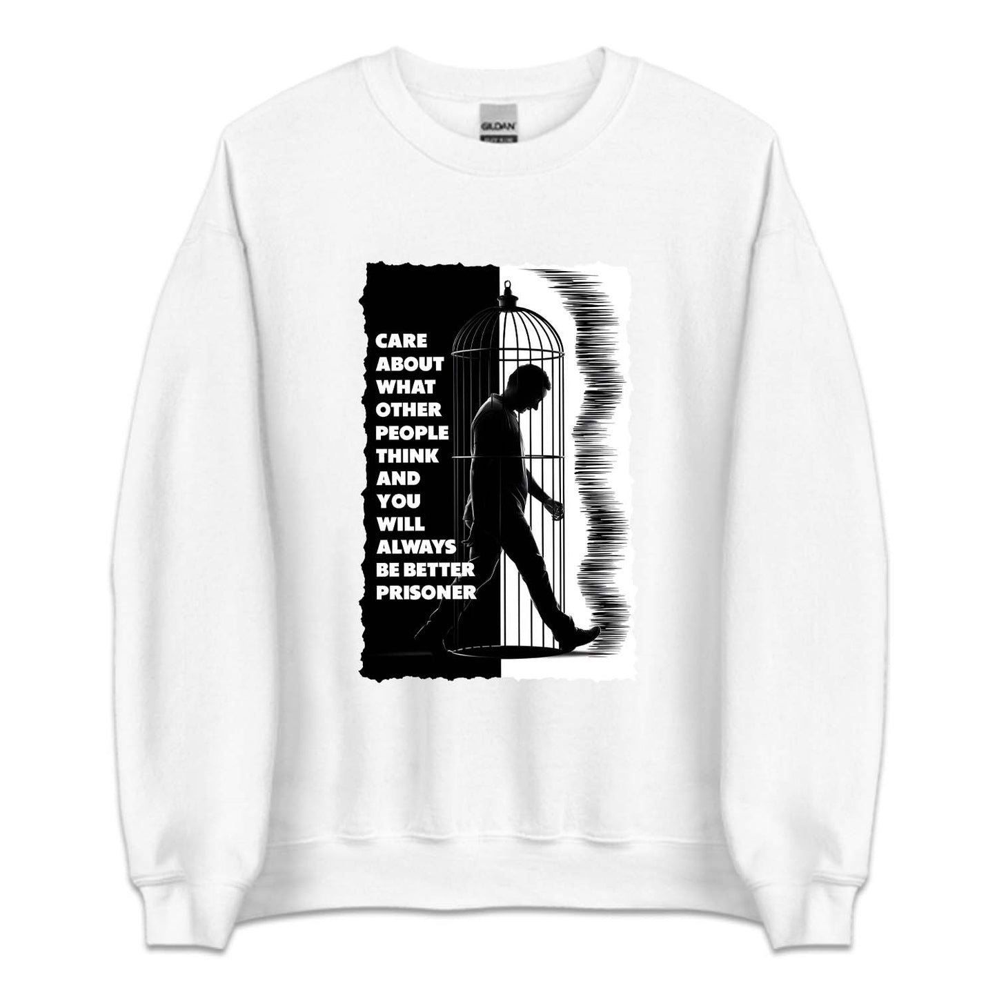 Man Walking in Birdcage Prisoner Philosophy | PRODUCT CODE: MNGIBRDC