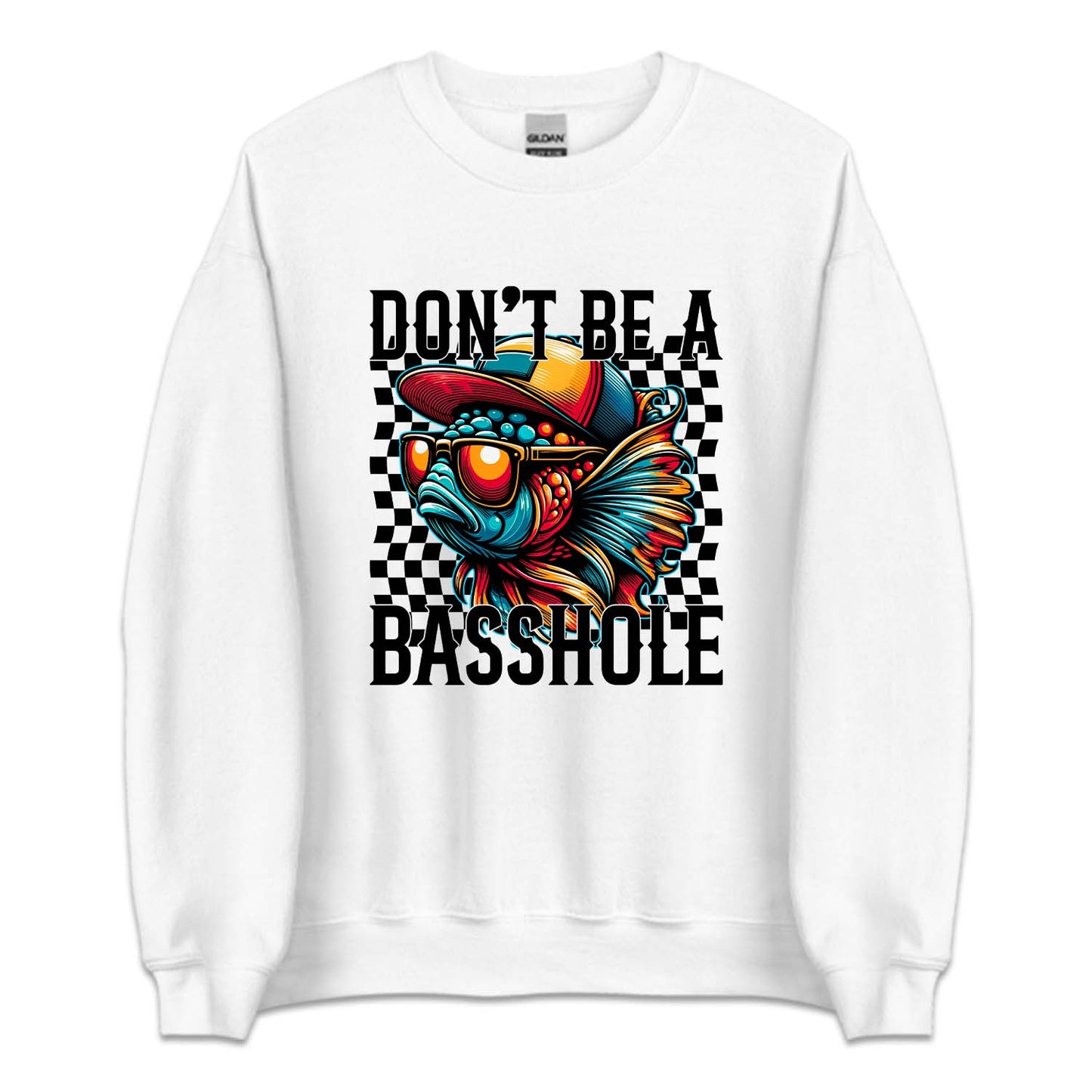 Don't Be a Basshole Sarcastic Humor Fish | PRODUCT CODE: DNTBASHLO