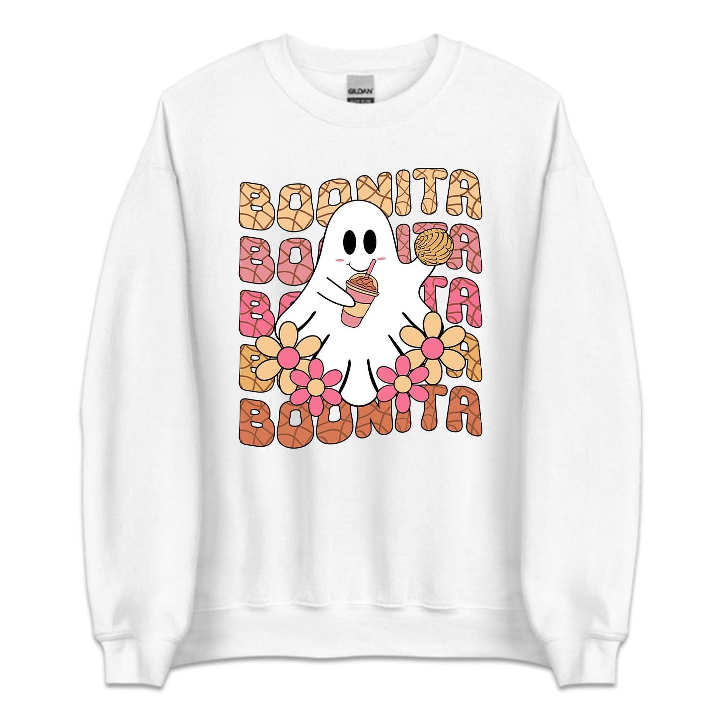 Boonita Halloween Mexican Cute Ghost Concha | PRODUCT CODE: BNTIOAHGH