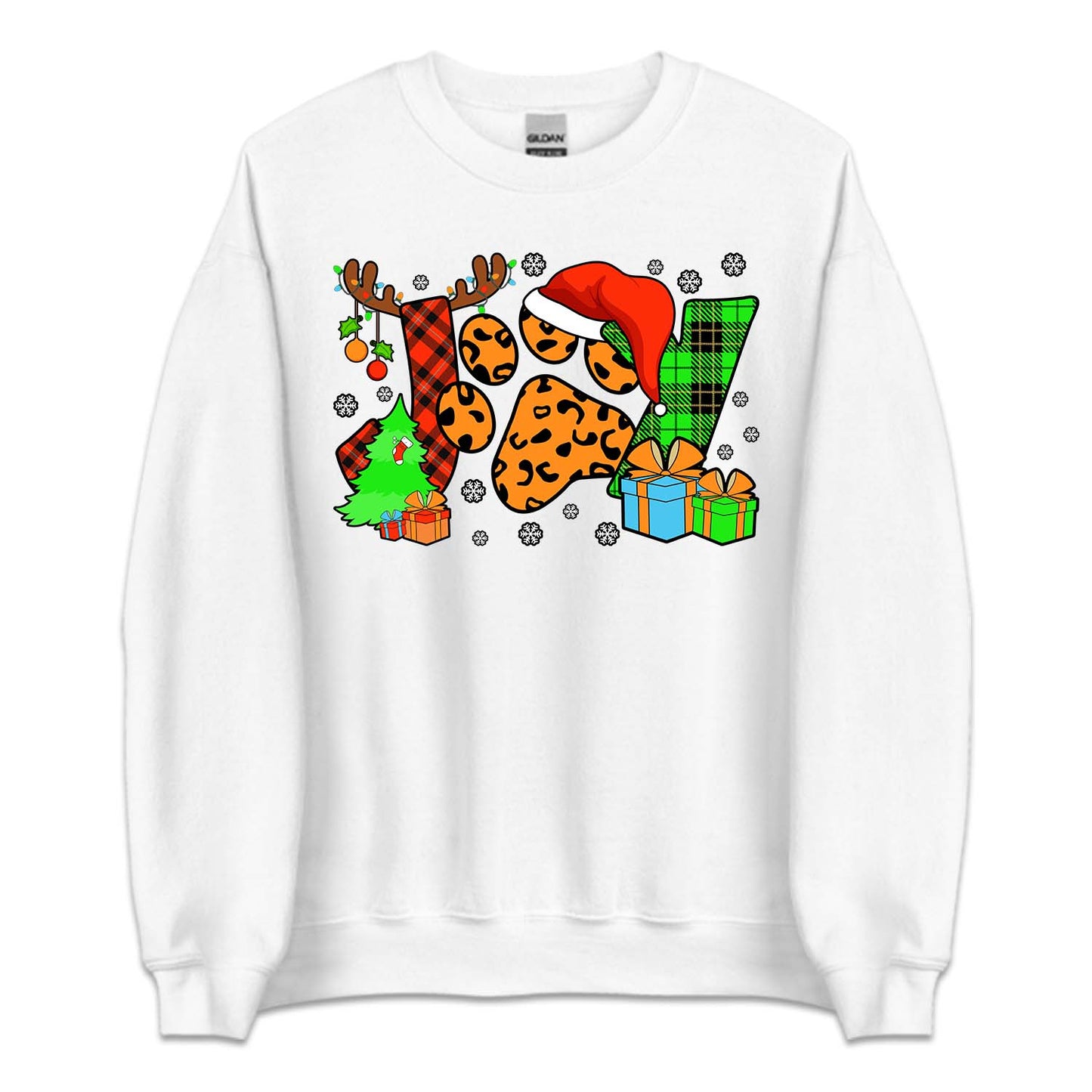 Joy Christmas Paw Print Holiday Hoodie, Pet Lover Xmas | PRODUCT CODE: JYOCHMPWARTN