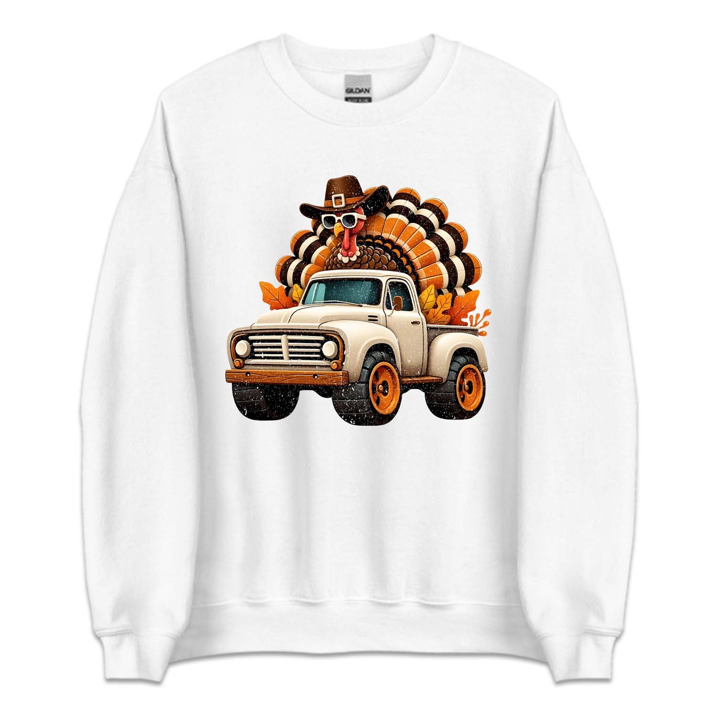 Turkey Riding Truck Thanksgiving Fall Truck Autumn Holiday | PRODUCT CODE: TRKDNGKUCF