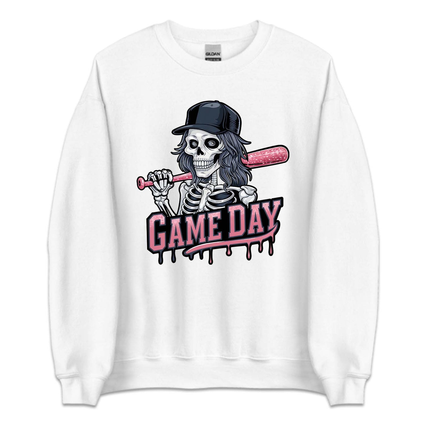 Horror Skeleton Softball Game Day Scary Sports Halloween | PRODUCT CODE: SFTBLHRSKL