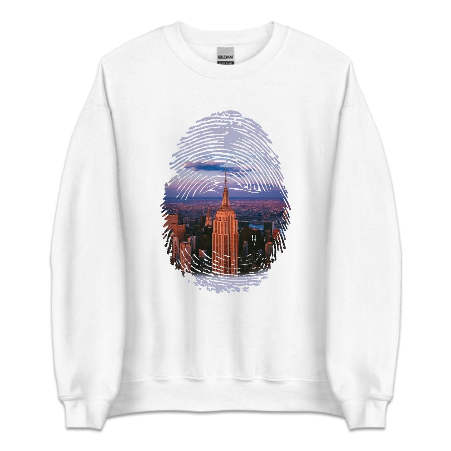 Empire State Building Fingerprint New York City Dusk | PRODUCT CODE: EMPRSTBLFG
