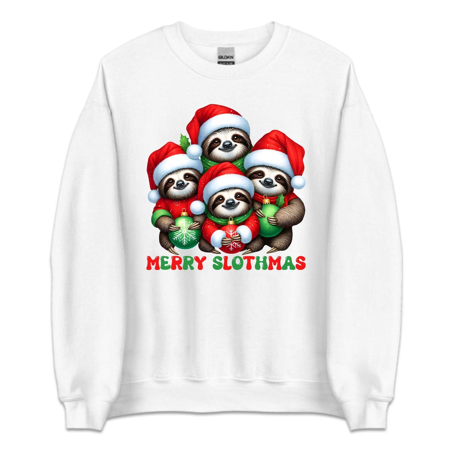 Merry Slothmas Cute Christmas Sloth Xmas Holiday Animal | PRODUCT CODE: MRYSLTHACR